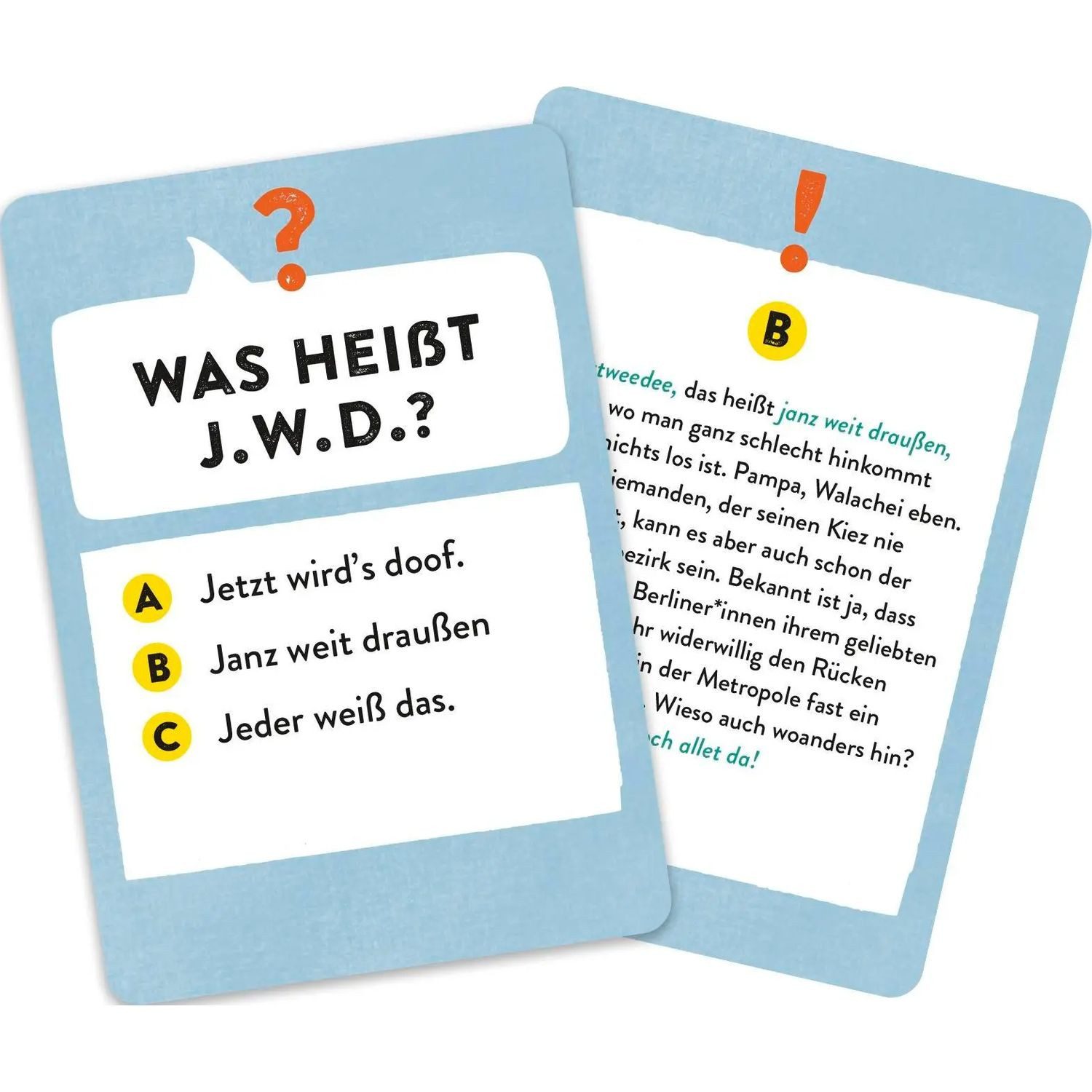 groh Verlag Spiel Da kiekste, wa?! Das Berliner Dialekt-Quiz
