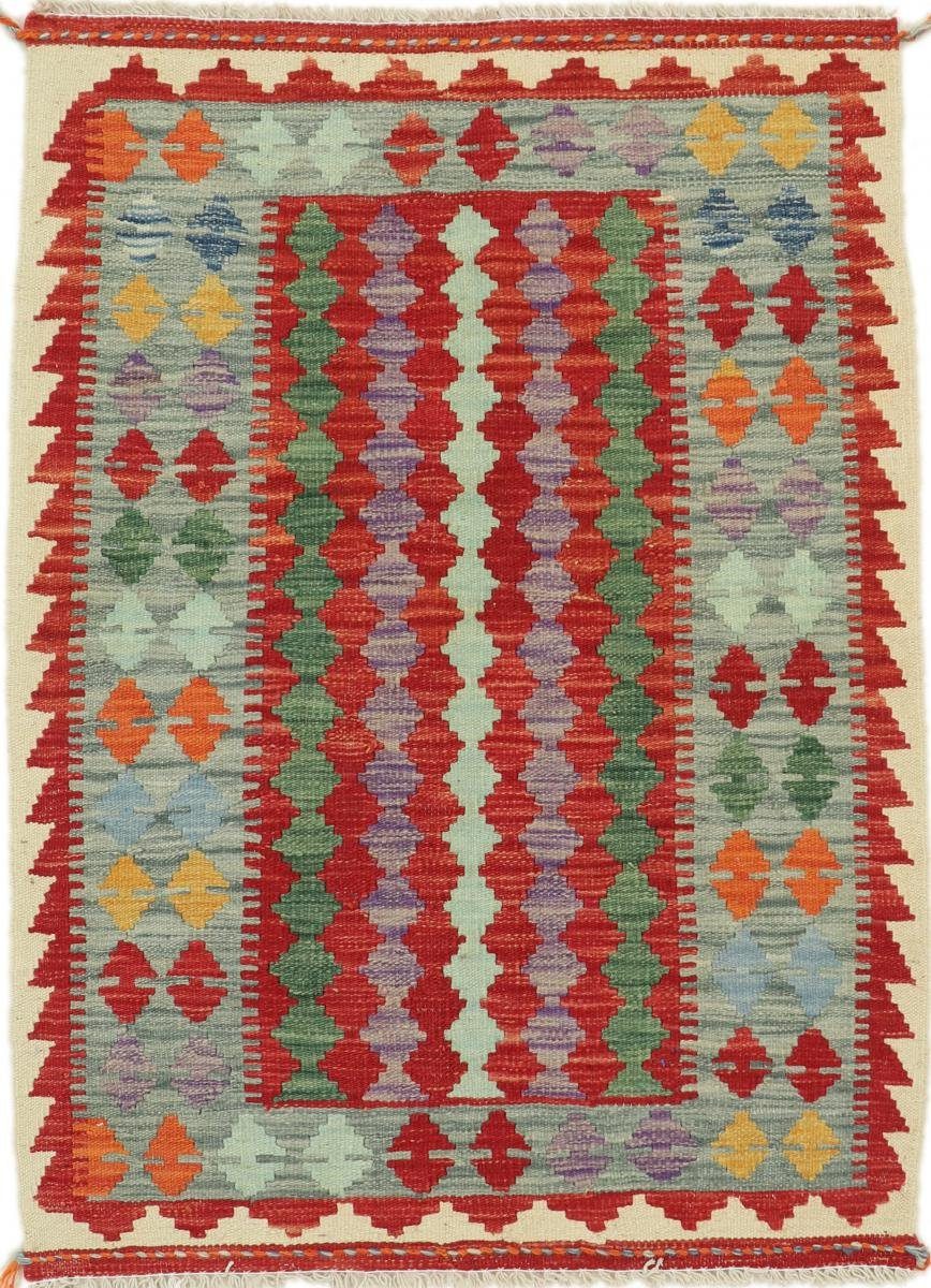 Orientteppich Kelim Afghan 83x113 Handgewebter Orientteppich, Nain Trading, rechteckig, Höhe: 3 mm