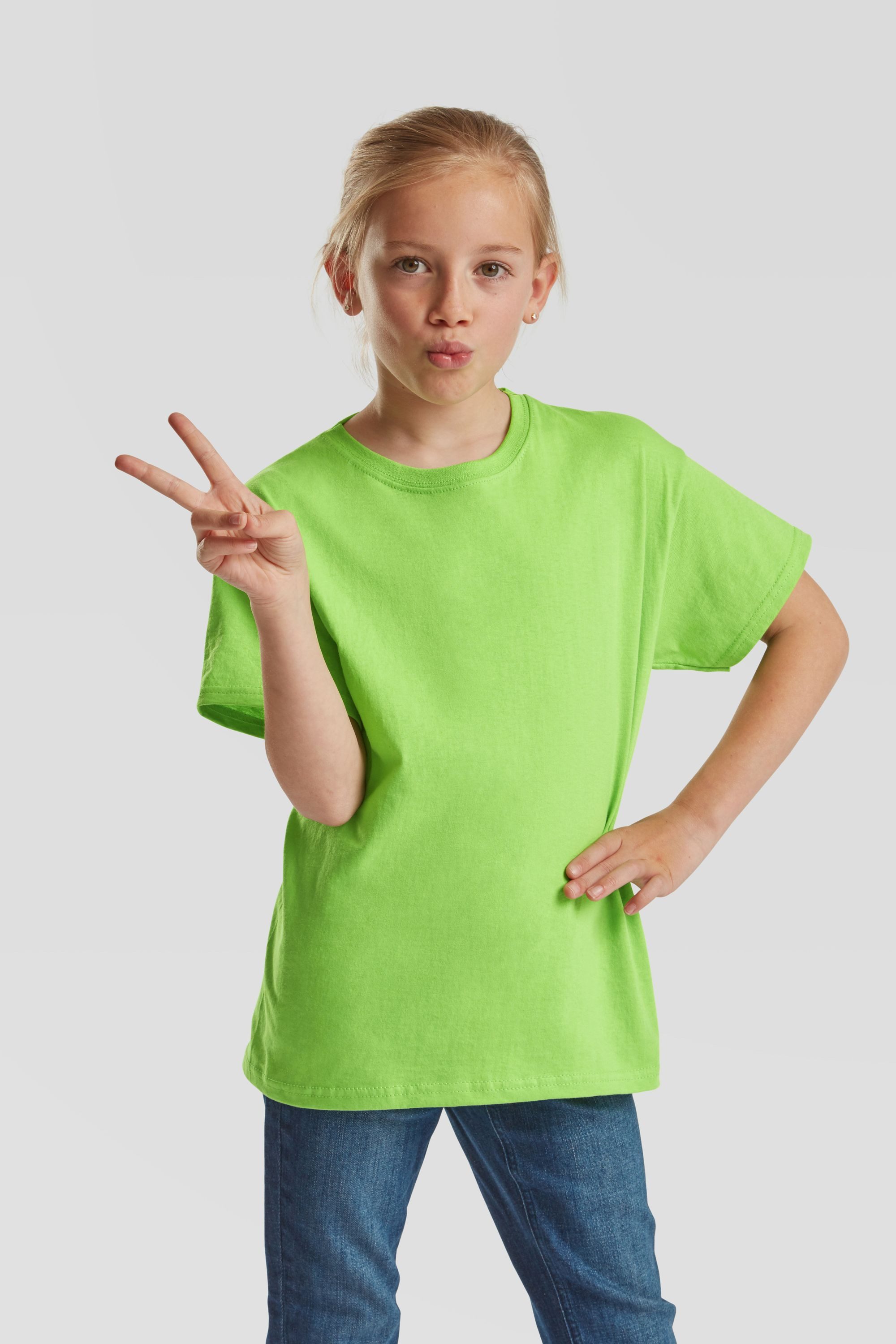 Fruit of the Loom Rundhalsshirt Fruit of the Loom Valueweight T Kids