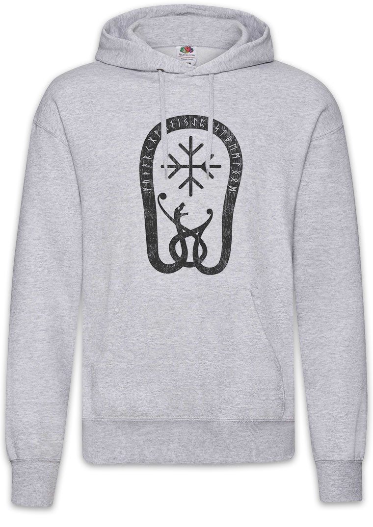 Hoodie Jörmungandr III Herren Hoodie Drache Drachen Vikings Wikinger Prost