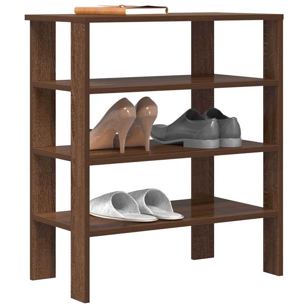 vidaXL Schuhregal Schuhregal Braun Eichen-Optik 61x32x70 günstig online kaufen