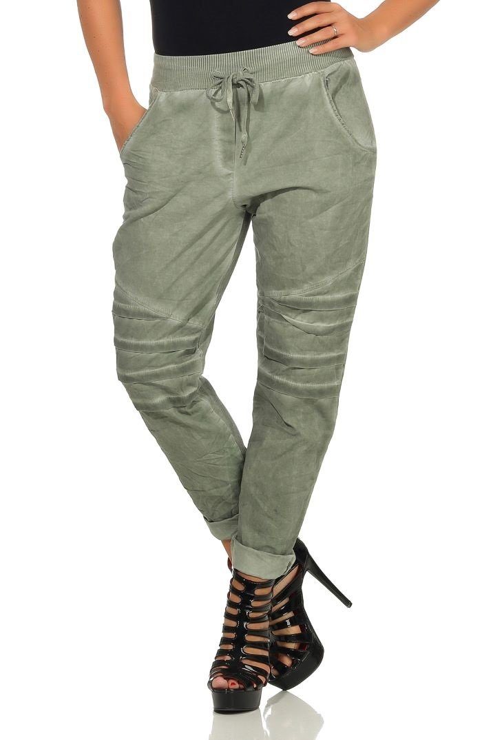 Mississhop Chinohose Hose Freizeithose Stoffhose Birker Look 325 Oliv