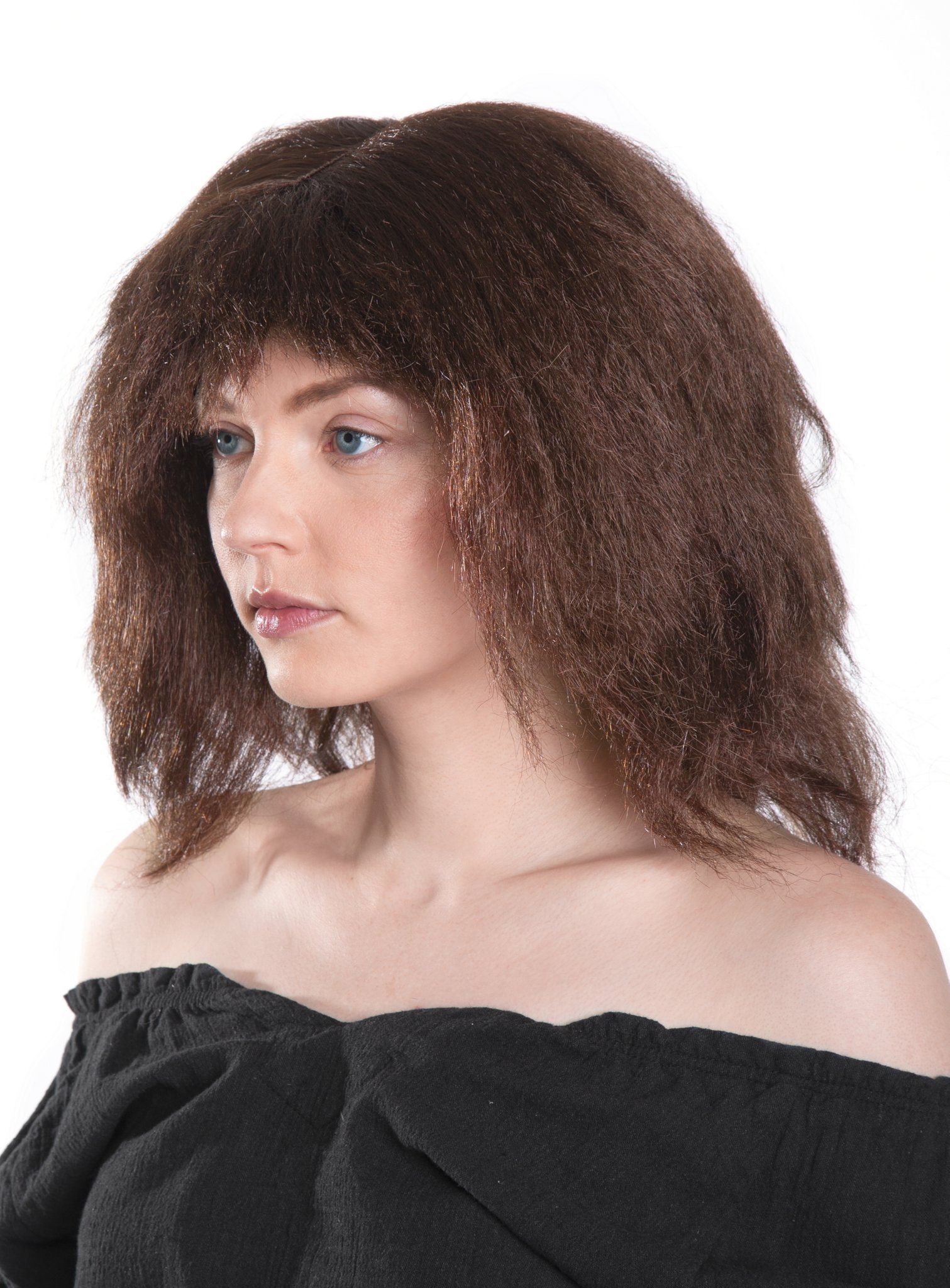 Maskworld Kostüm-Perücke Ronja Räubertochter Perücke - Faschings Kostüm, Vervollständige den Look der beliebten Kinderfilmfigur