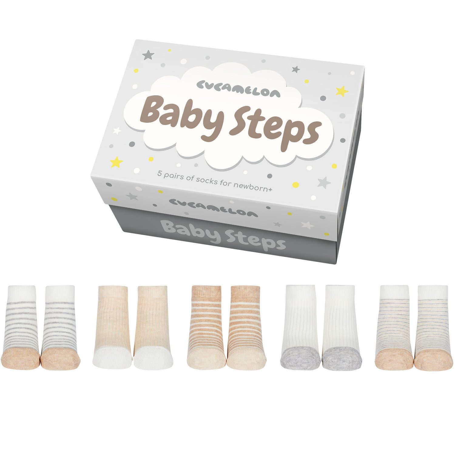 United Oddsocks Freizeitsocken Baby Steps Cucamelon Socken für Babys (5 Paar)