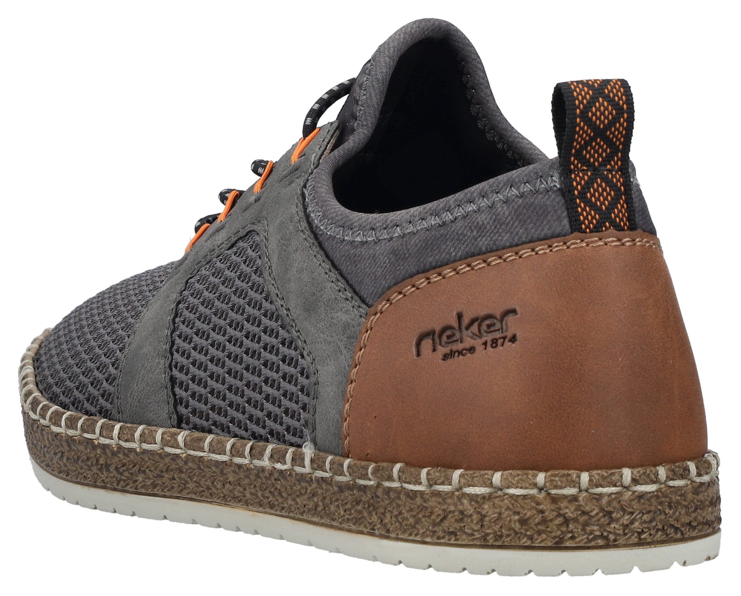 Rieker Slip-On Sneaker Schlupfschuh, Slipper, Freizeitschuh, elastischer Einstieg, Gummizug