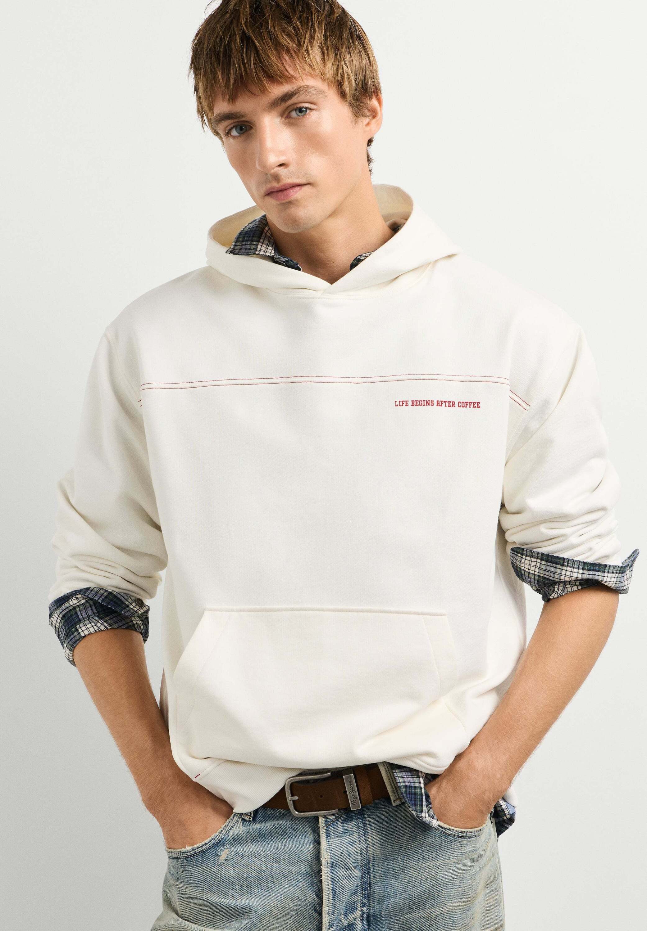 Pepe Jeans Strickpullover cardigan COFFEET HOODIE
