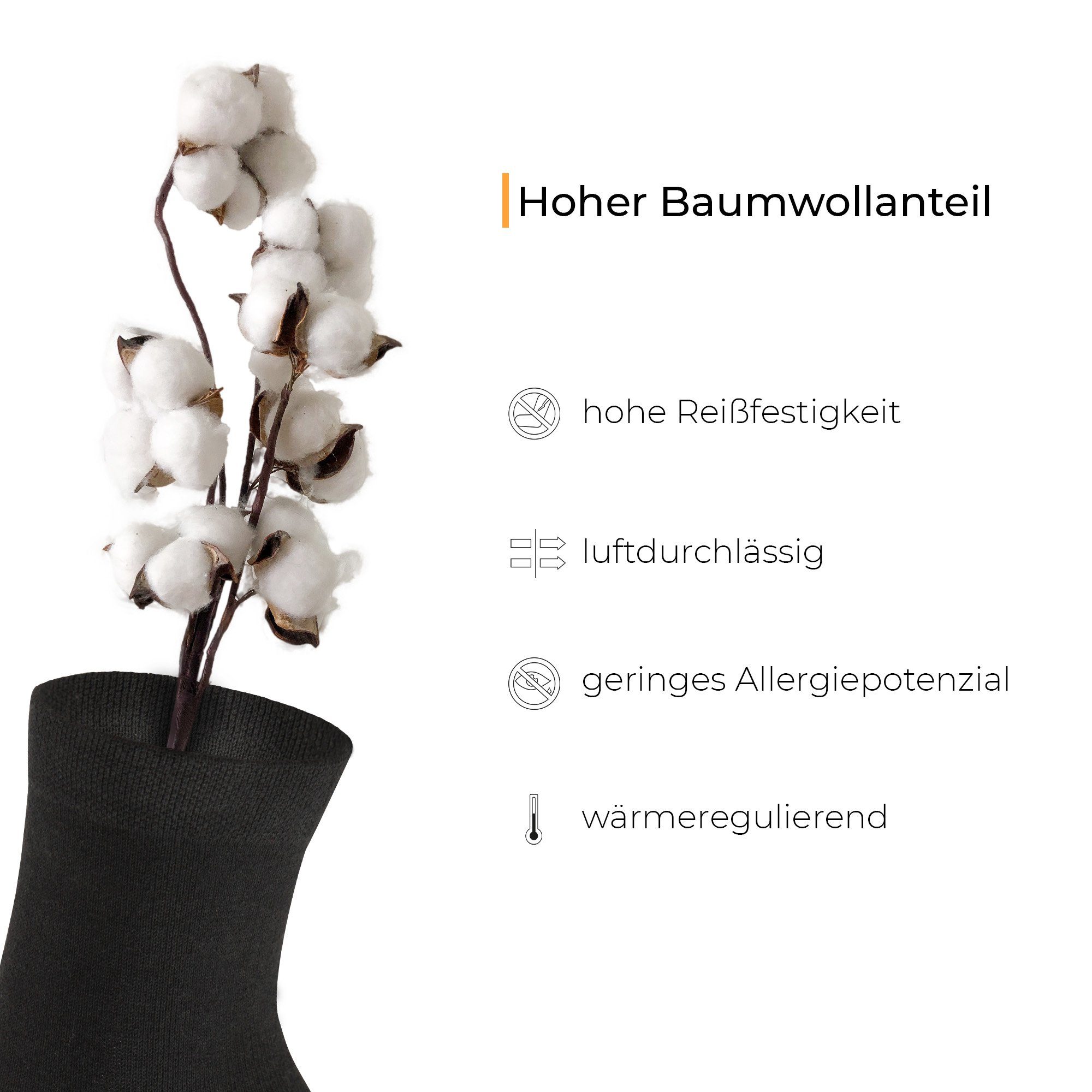 hemmy Fashion Arbeitssocken WORK Socken (5-20 Paar) (5-Paar) Herren Arbeits- und Outdoorsocken, Funktionssocken