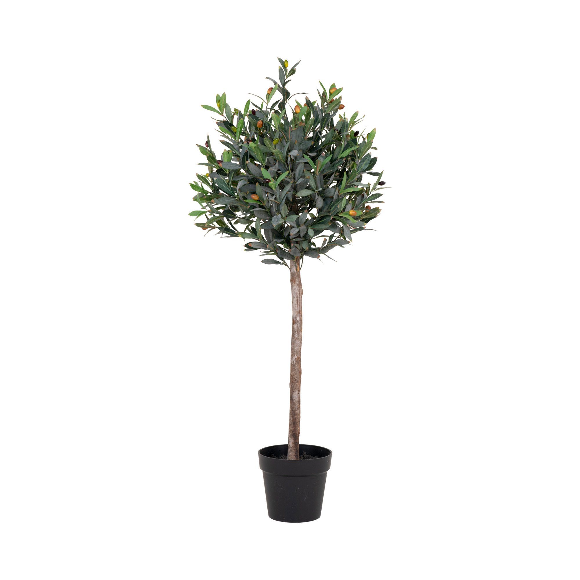 Oliven-Baum Künstlicher 120cm Kunstpflanze LebensWohnArt ca. Kunstpflanze,