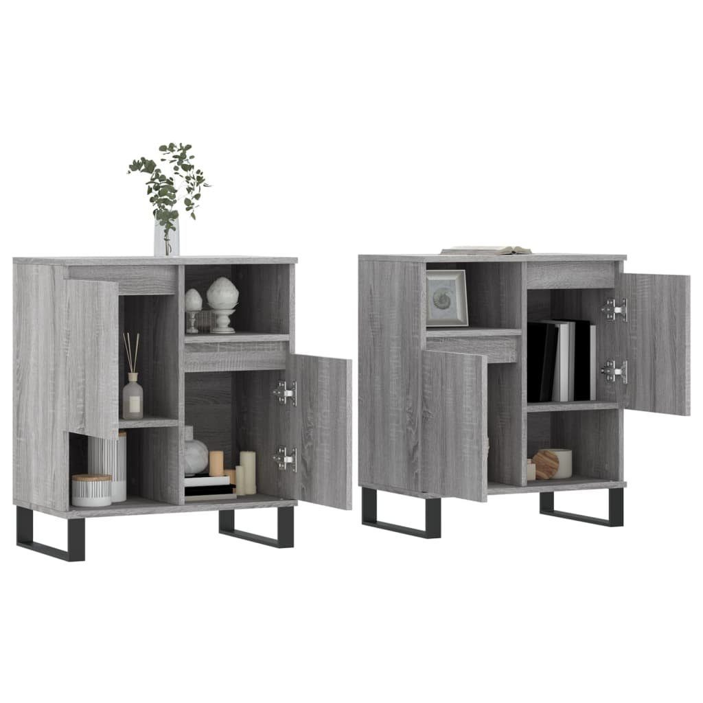 vidaXL Sideboard Sideboards 2 Stk. Grau günstig online kaufen