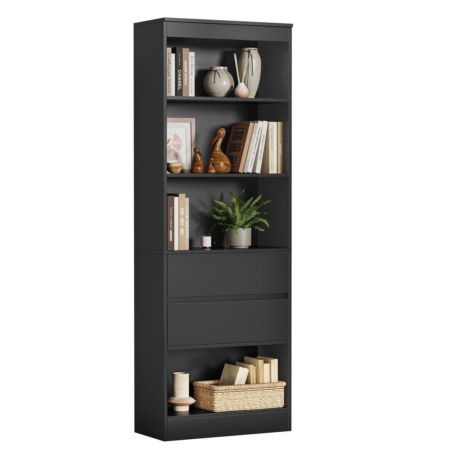 LuxusKollektion Bücherregal Bücherregal mit Schubladen & Fächern, 1-tlg.