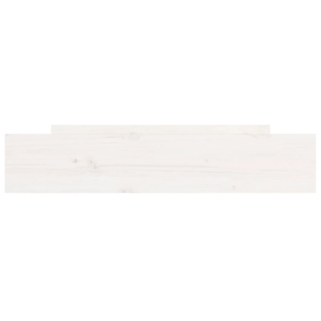 Massivholz Weiß vidaXL Bettschubladen Stk. Bettschubkasten Kiefer 2