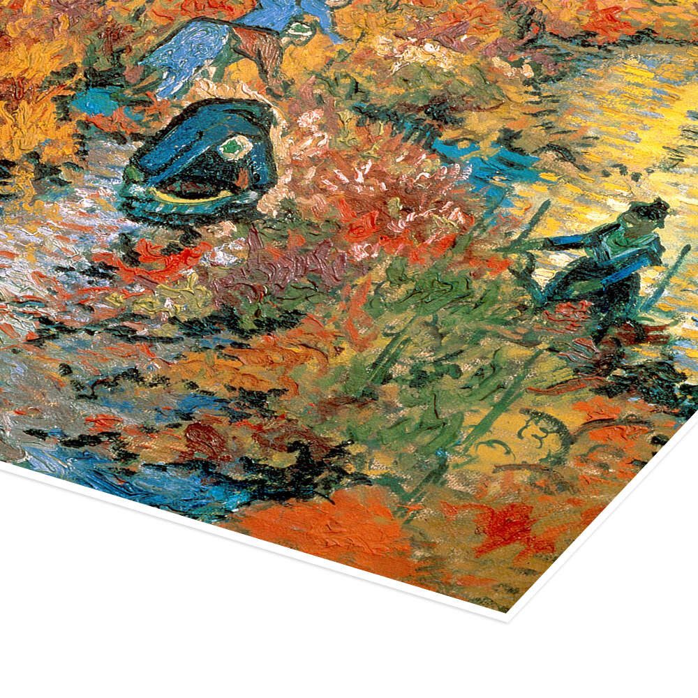 Posterlounge Wandbild Der rote Weinberg, Vincent van Gogh, erhältlich als Poster, Leinwandbild, Wandsticker oder Acrylglasbild