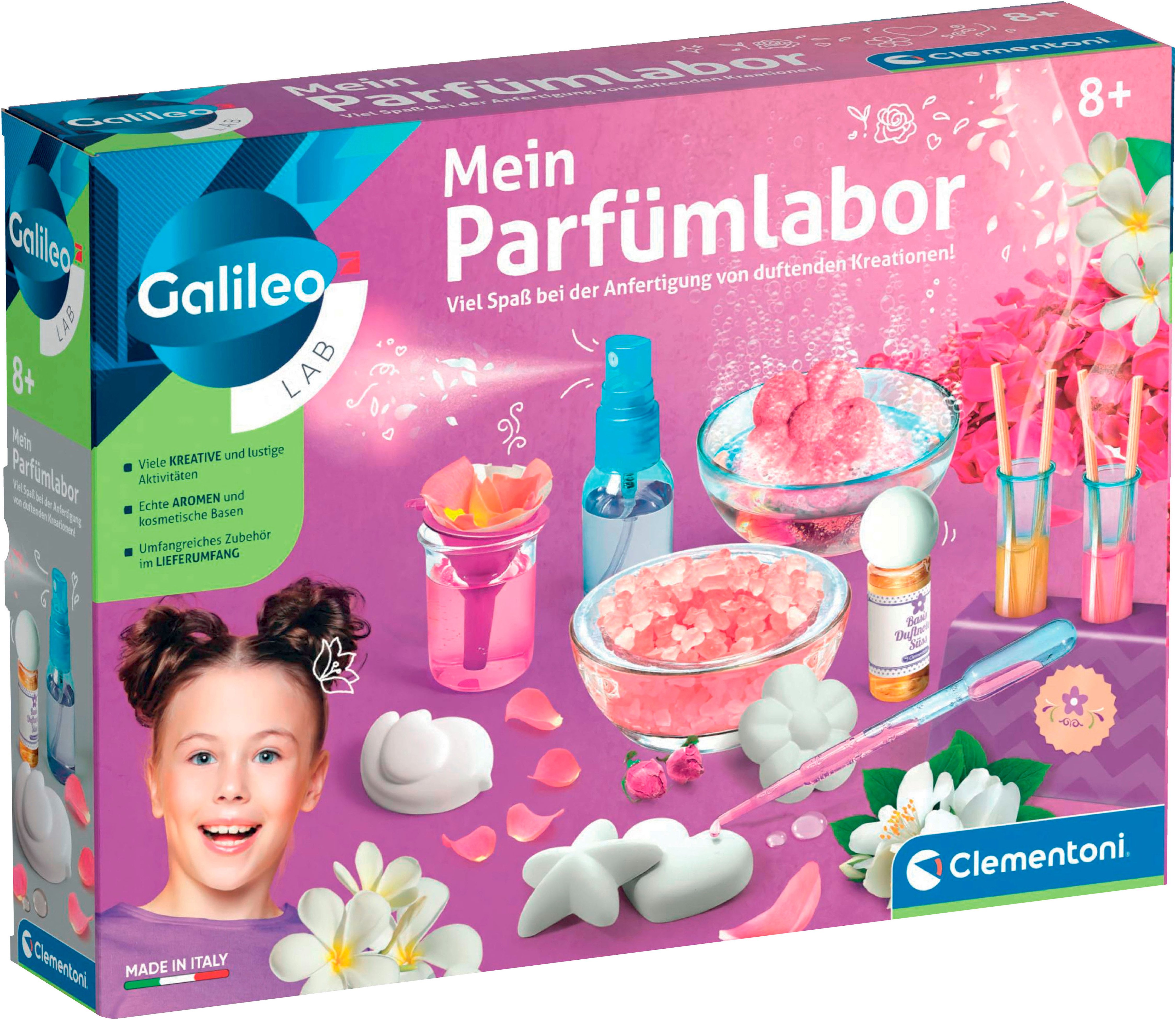 Clementoni® Experimentierkasten Galileo, Mein Parfümlabor, Made in Europe