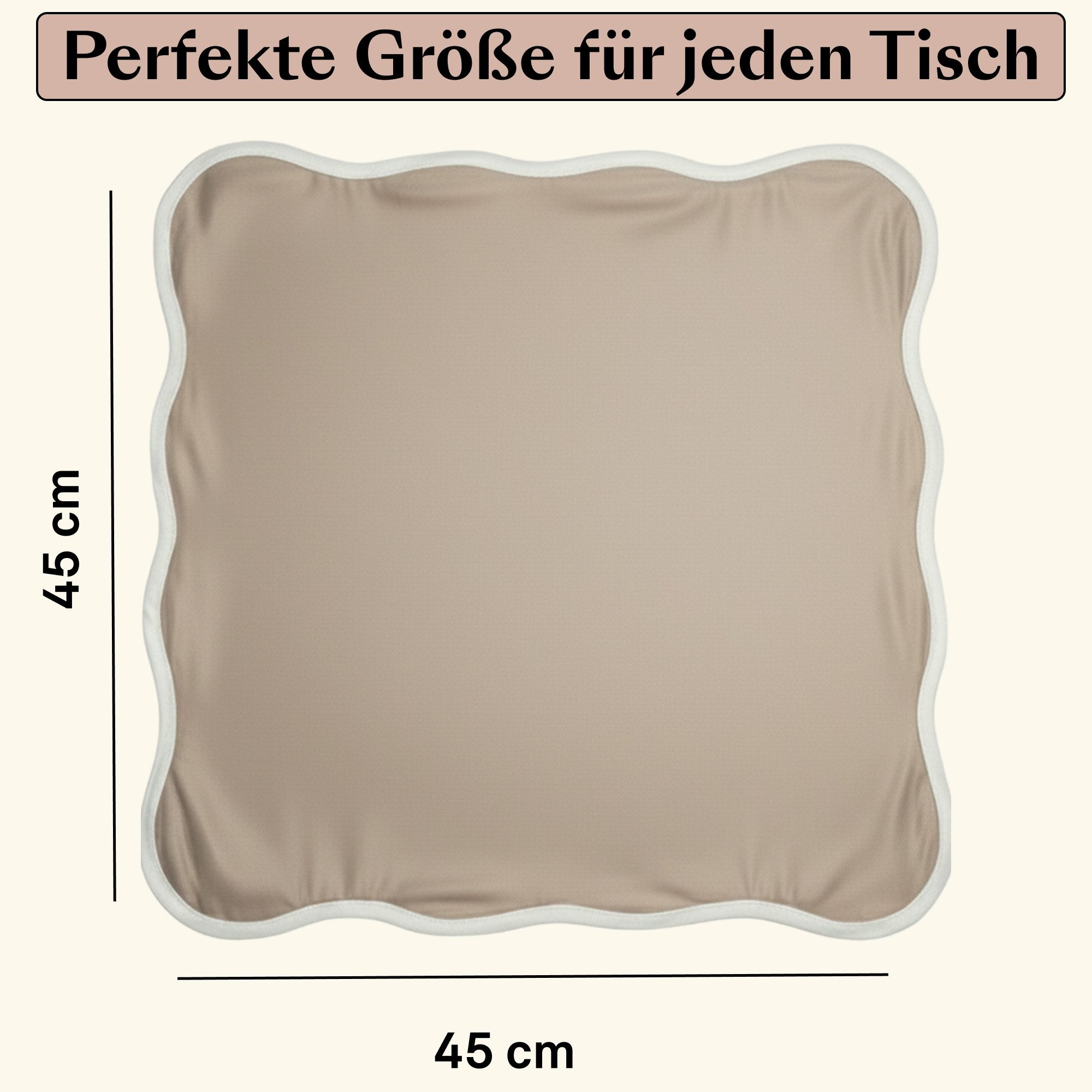 Seralino Stoffserviette 100% Bio-Baumwolle, (Set, 12 St., Wiederverwendbar), 40x40 cm & 45x45 cm – Bild 5 von 5