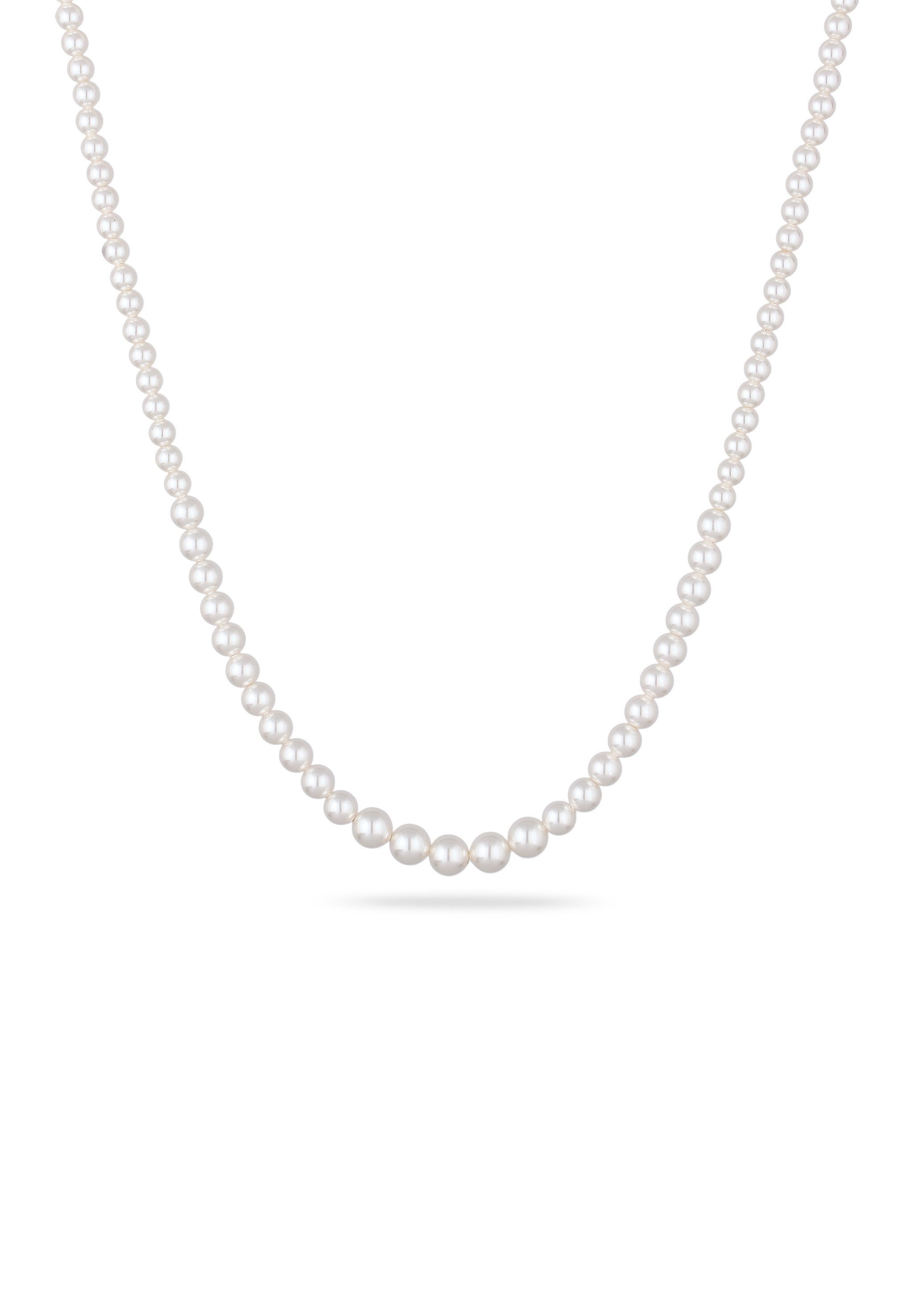 Elli Perlenkette mit Perlen von Swarovski® Weiß 925 Sterling Silber