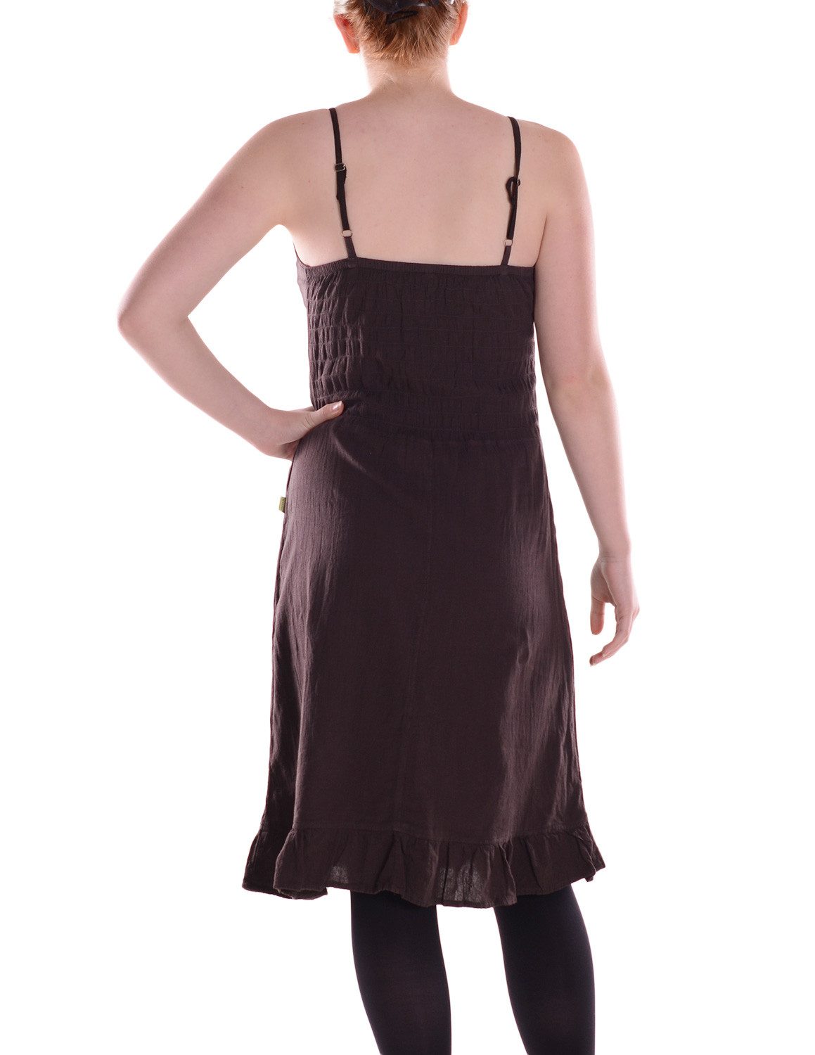 Vishes Sommerkleid Damen knielanges Kleid Baumwolle günstig online kaufen