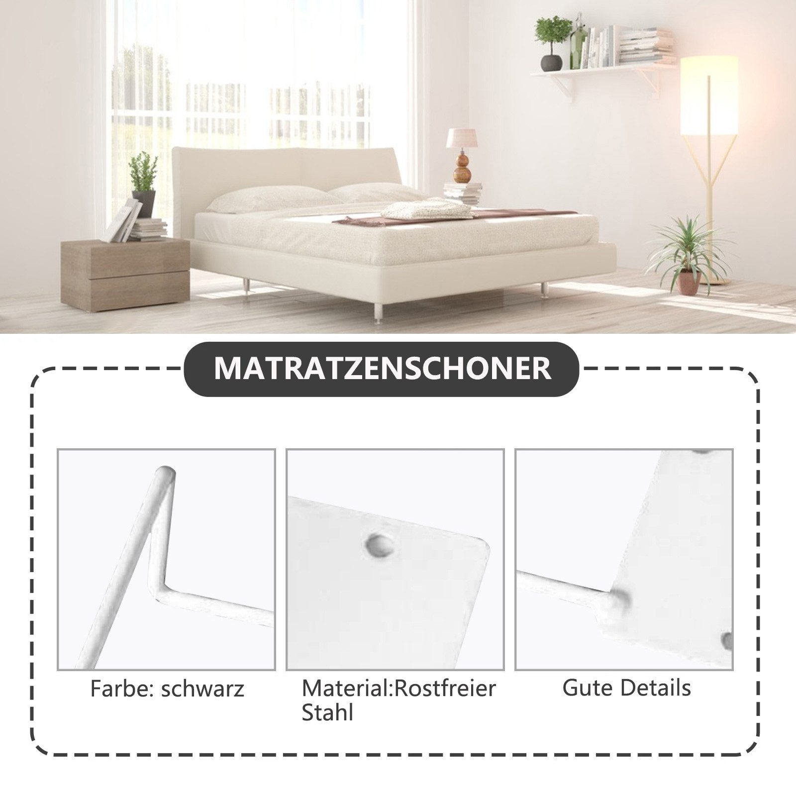 TWSOUL Spannbettlaken 4 Stück Matratzenhalter, Matratzen-Gleitstopper günstig online kaufen