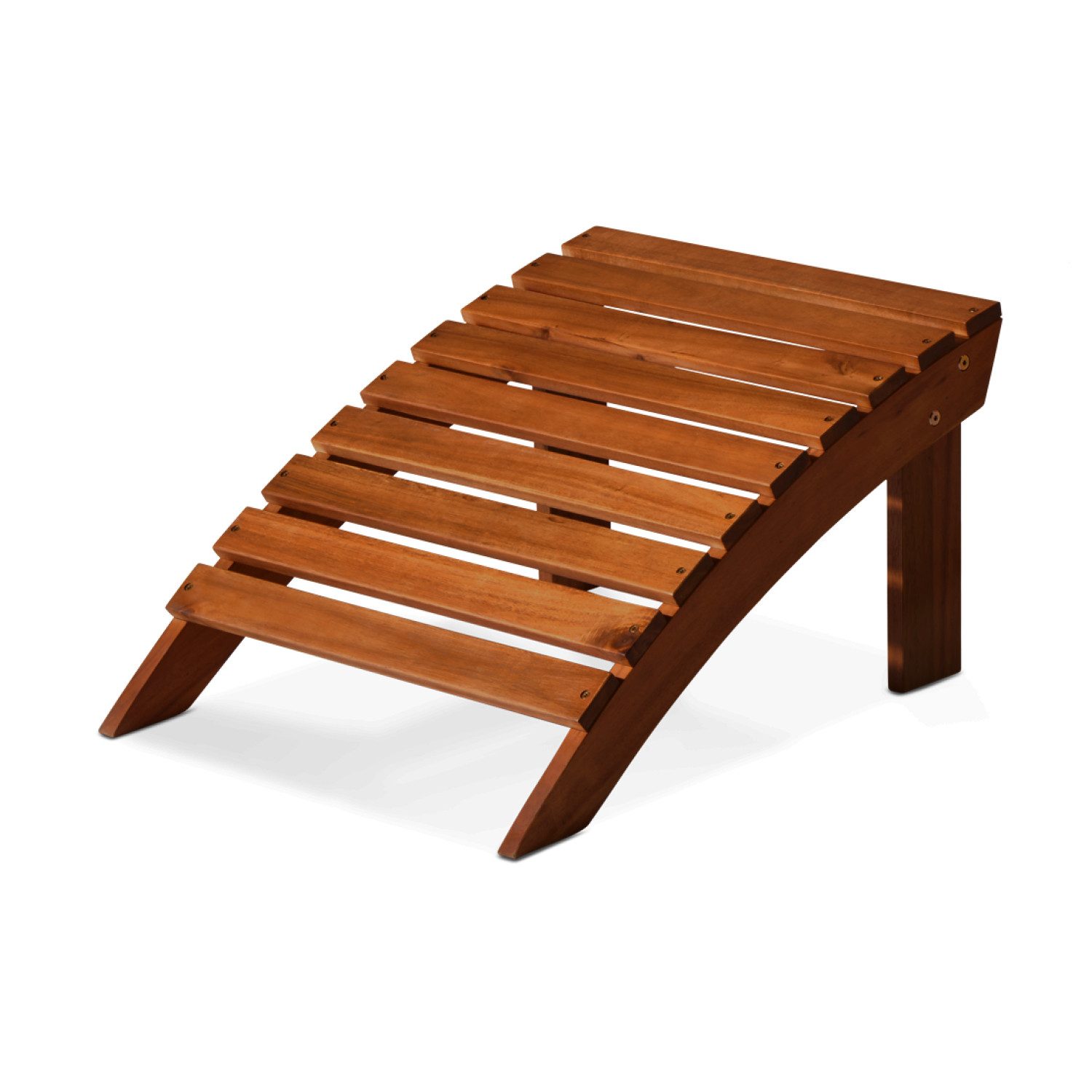KHG Fußhocker Anstellhocker im Countryhouse-Look, bis 100 kg belastbar (Outdoor-Fußhocker), aus Eukalyptus-Holz, zum Schutz geölt, FSC-Zertifiziert