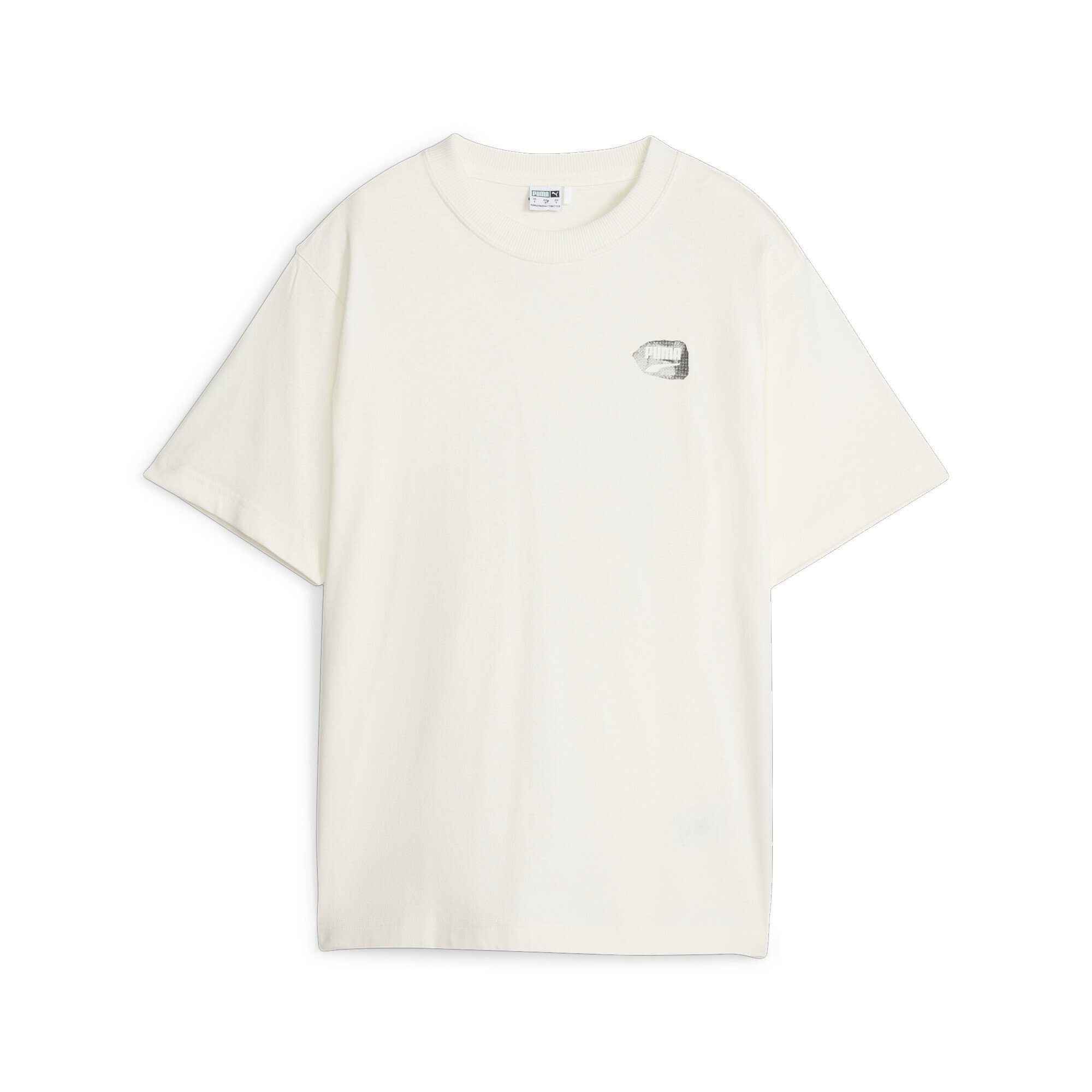 PUMA T-Shirt DOWNTOWN Relaxed Graphic T-Shirt Damen, Grafik auf Vorder- und  Rückseite