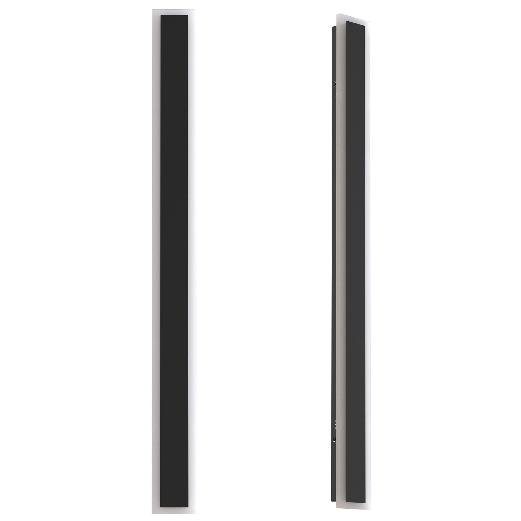 LOHAS-LED Wandleuchte Außen-Wandleuchte 90 cm, 24 W, 110 V, IP65, 3000 K, Schwarz, LED fest integriert, Warmweiß, Lange Wandlampe für Treppen, Flure, Balkon, Terrasse und Garten