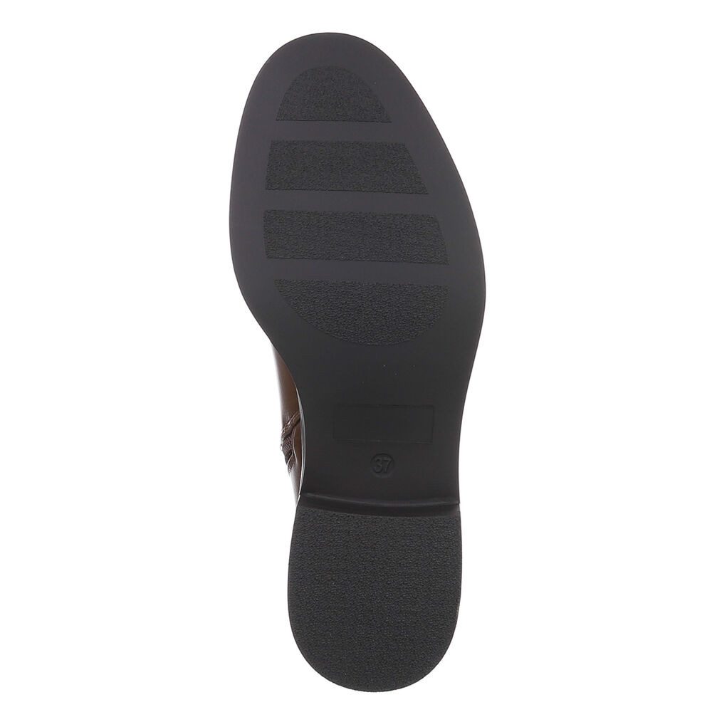 Ital-Design Damen Chelsea Boot mit Blockabsatz für Alltag & Freizeit Stiefelette (92355235) Blockabsatz Chelsea Boots in Schwarz – Bild 3 von 5