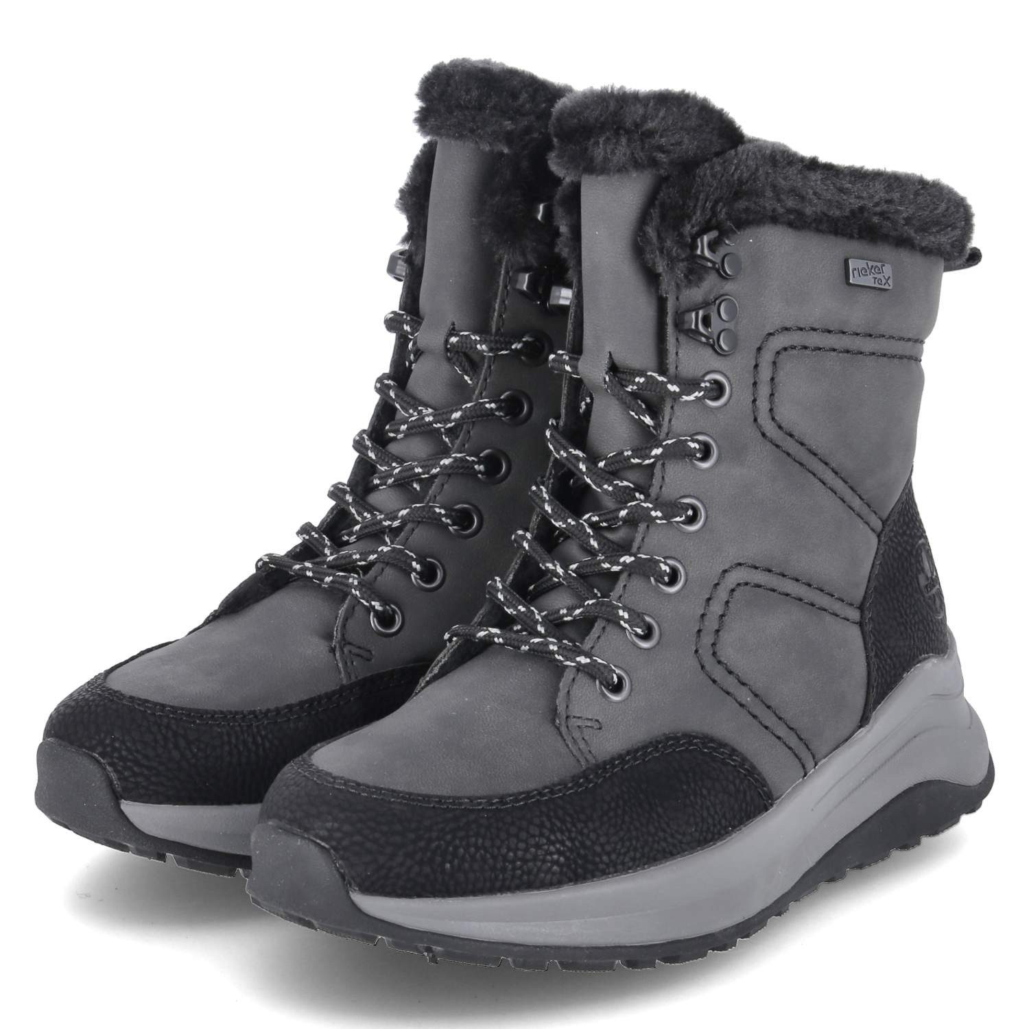 Rieker Rieker Z0922-45 Damen Kunstleder grau Winterstiefel