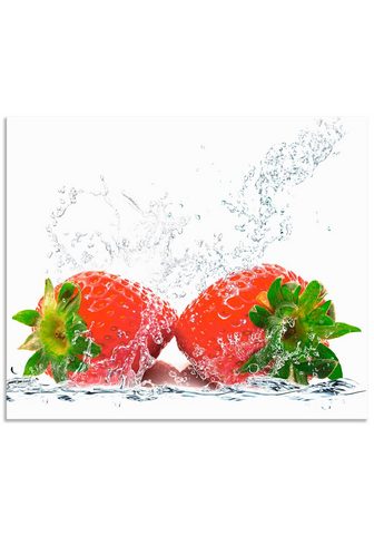 Artland Küchenrückwand Erdbeeren su Spritzwass...