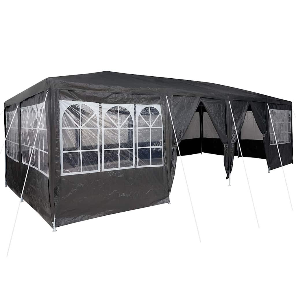 vidaXL Partyzelt Party-Zelt Anthrazit 800 x 400 x 266 cm Polyethylen