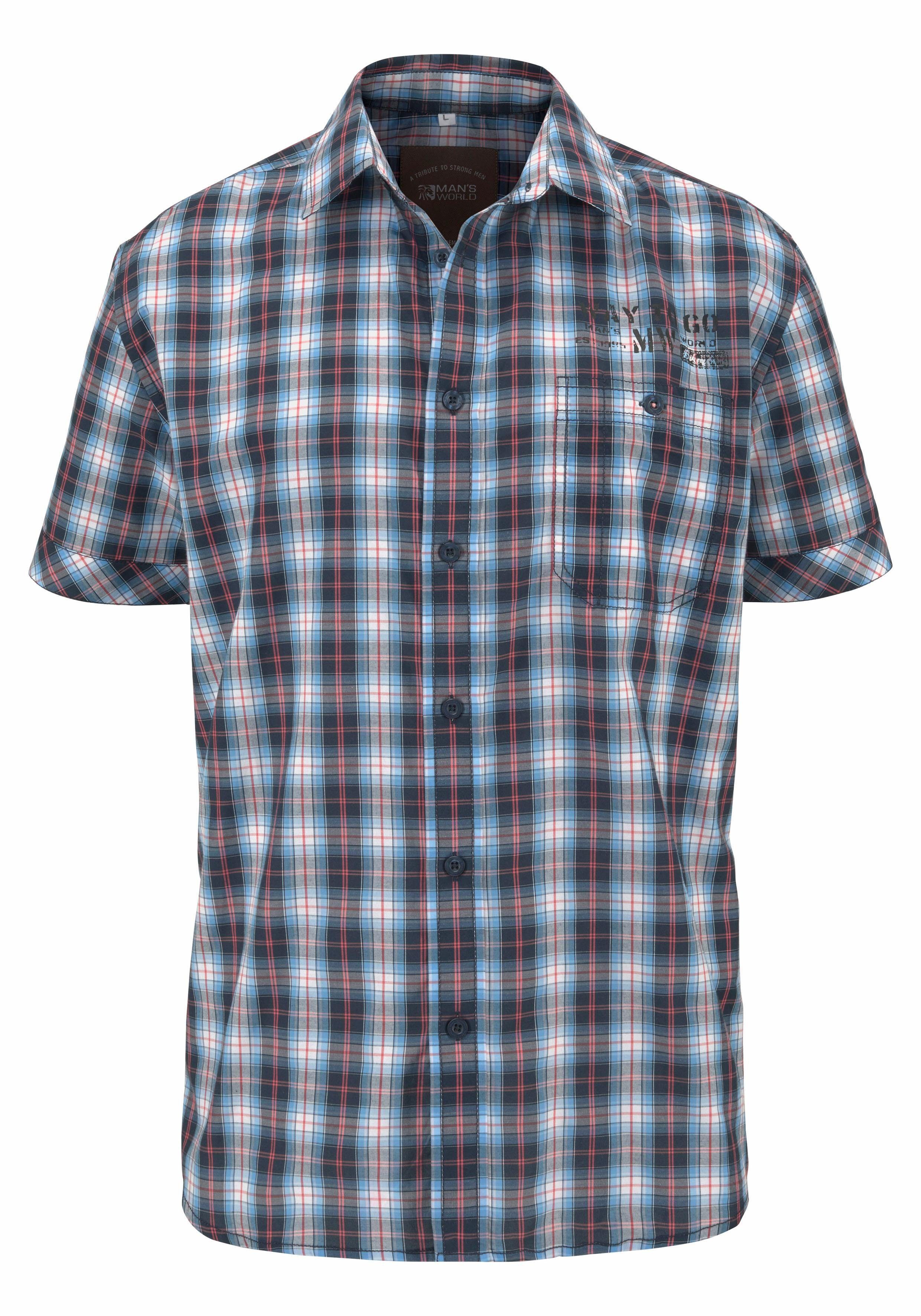 Man's World Kurzarmhemd mit kleinem Print – Bild 5 von 5