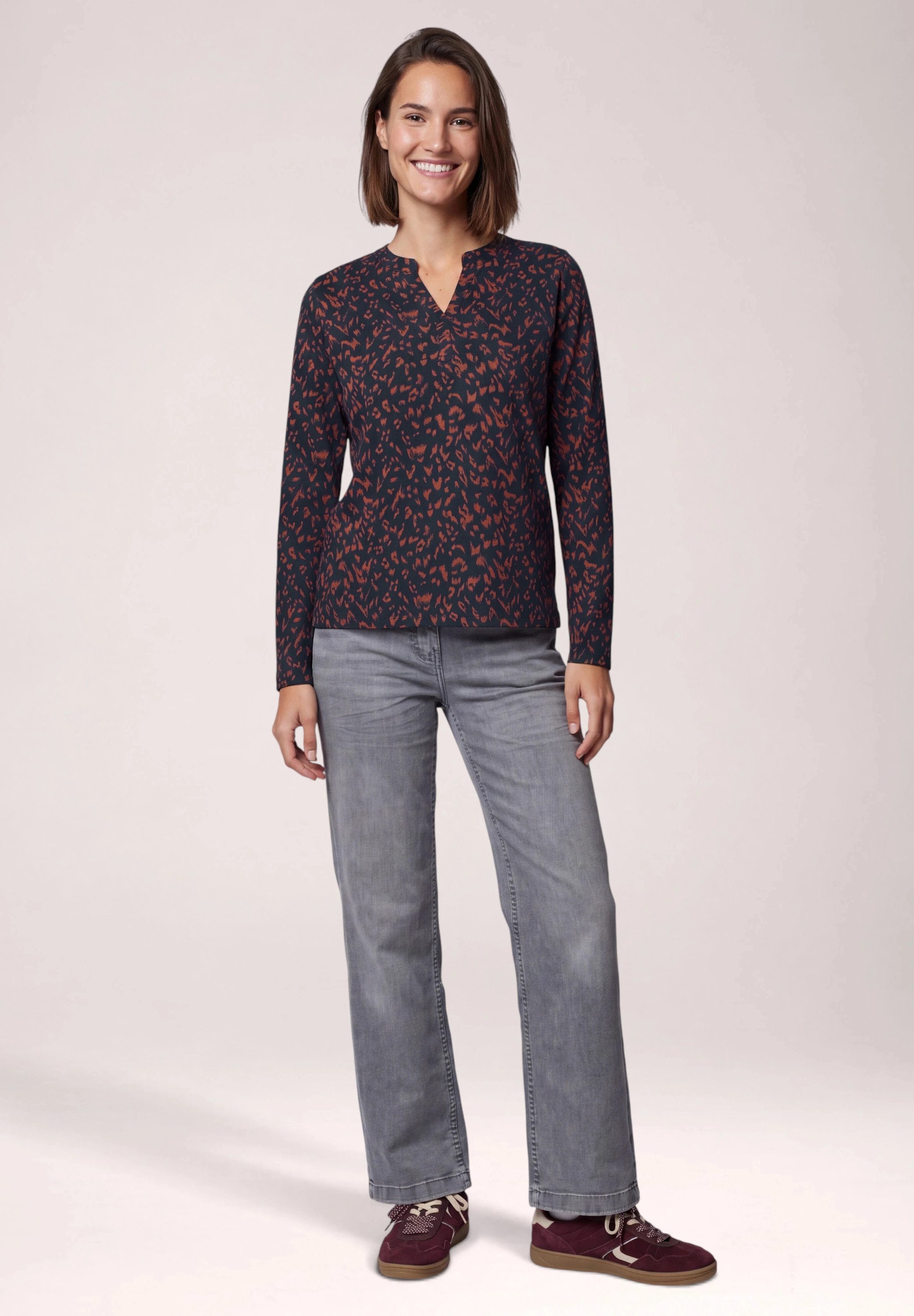CECIL Langarmshirt im soften Baumwoll-Mix – Bild 3 von 5