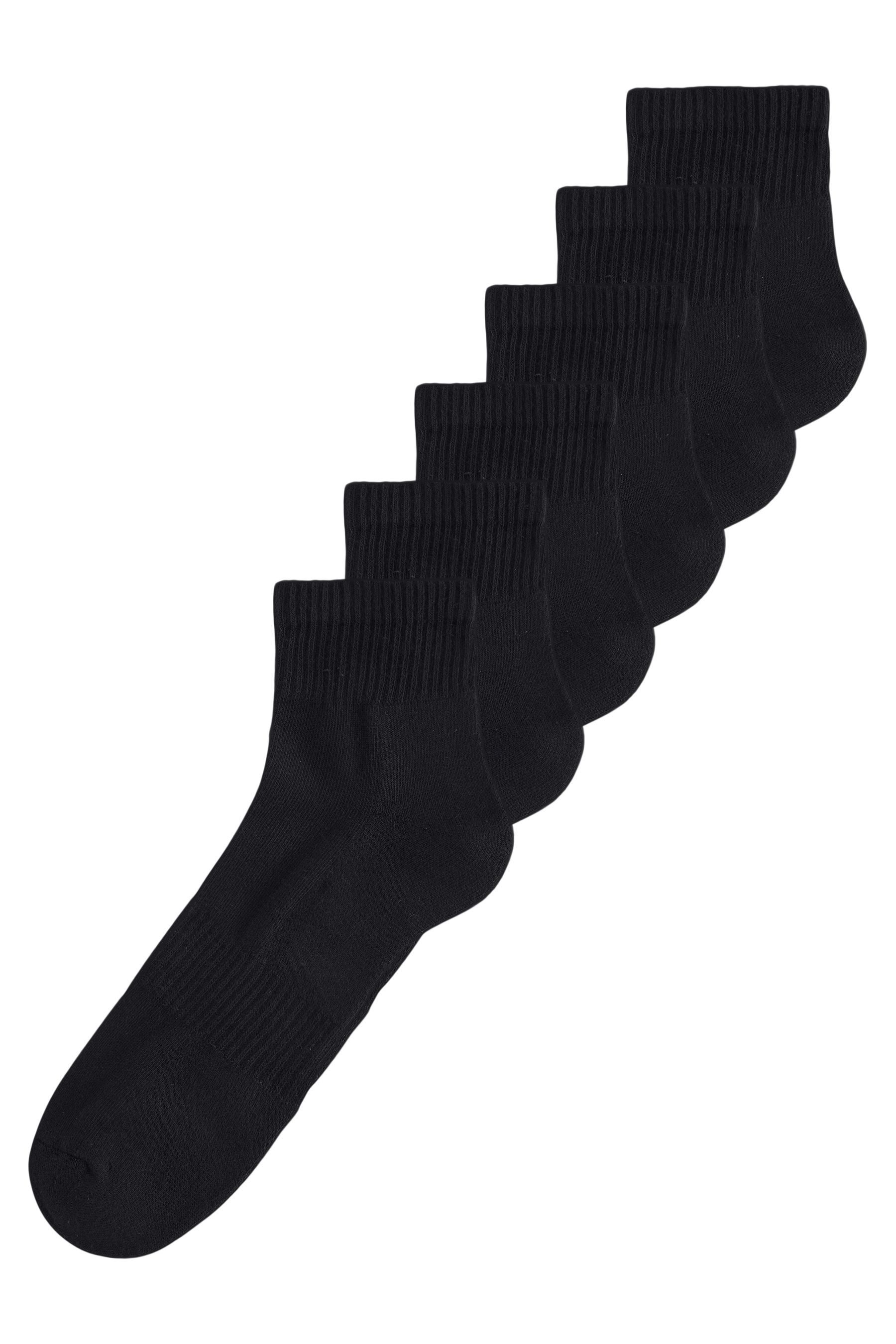 Basicsocken Mittelhohe Sport-Sneakersocken, 6er-Pack