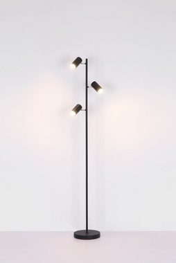 Globo Stehlampe Stehleuchte Wohnzimmer Stehlampe mit Leselampe Spots Lampe graphit