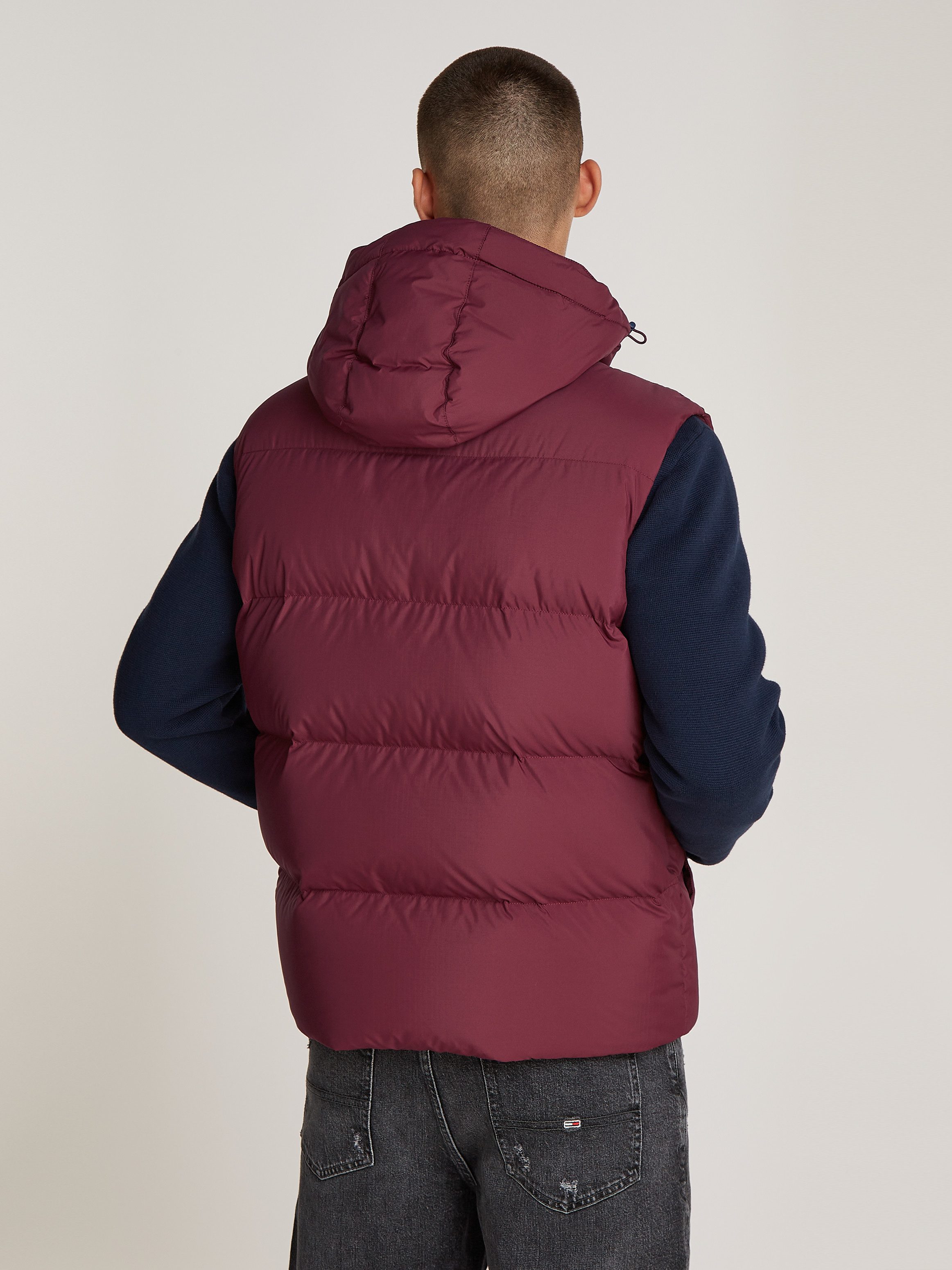 Tommy Jeans Steppweste TJM ESSENTIAL DOWN VEST EXT abnehmbare Kapuze mit Ko günstig online kaufen