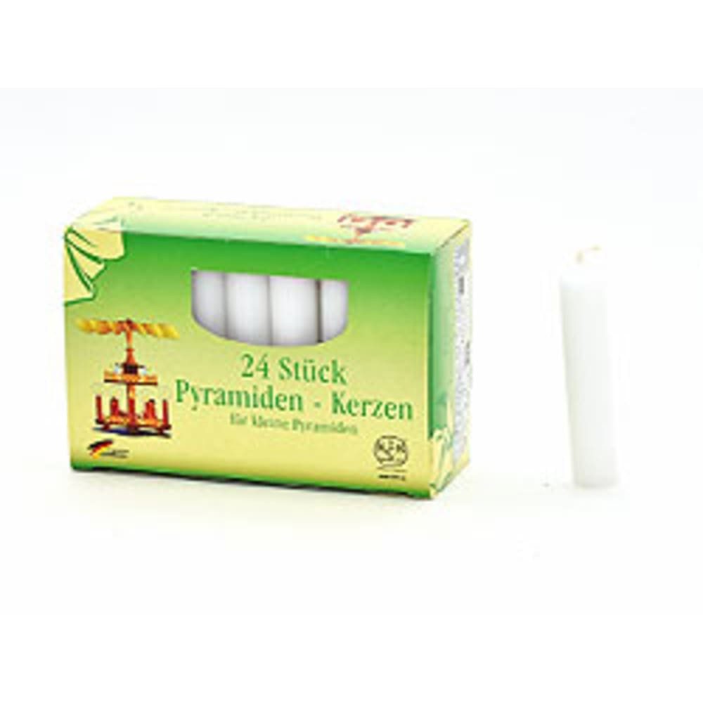 KCB Formkerze Pyramidenkerzen Weiß 14x70mm - 480 Stück Klein Weihnachtskerzen (Einzelartikel, 480-tlg., 480-teilig), Kerzen Pyramidenlichter Weißlichter Fotokartonkerzen