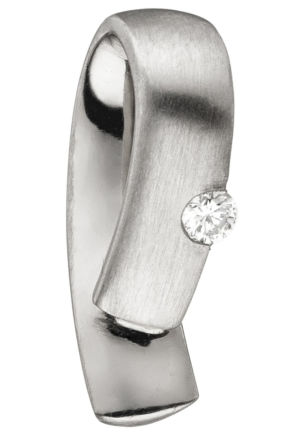 JOBO Kettenanhänger Anhänger Platinanhänger 16 mm, 950 Platin mit Diamant