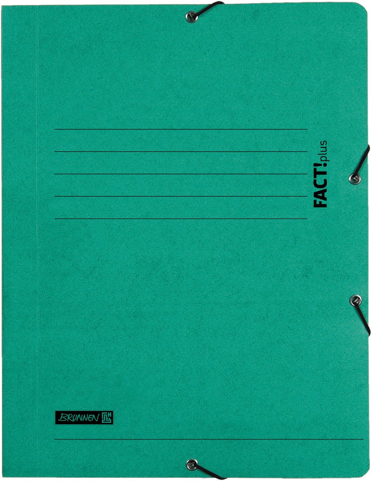 BRUNNEN Schreibmappe Sammelmappe, mit Gummizug DIN A4 Grün | Konferenzmappen