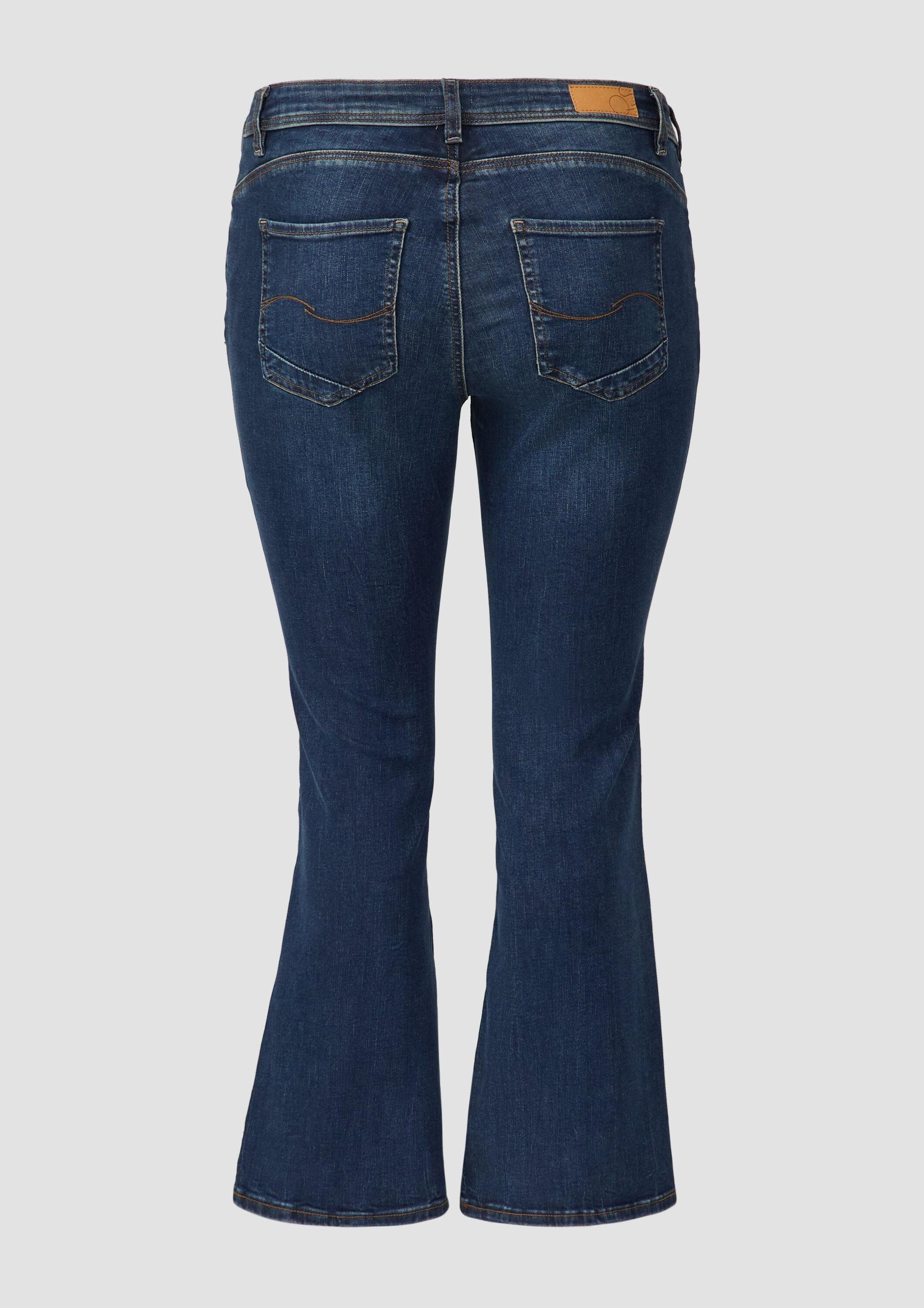 QS Bootcut-Jeans Jeans-Hose Jeans / Slim Fit / Mid Rise / Bootcut Leg günstig online kaufen
