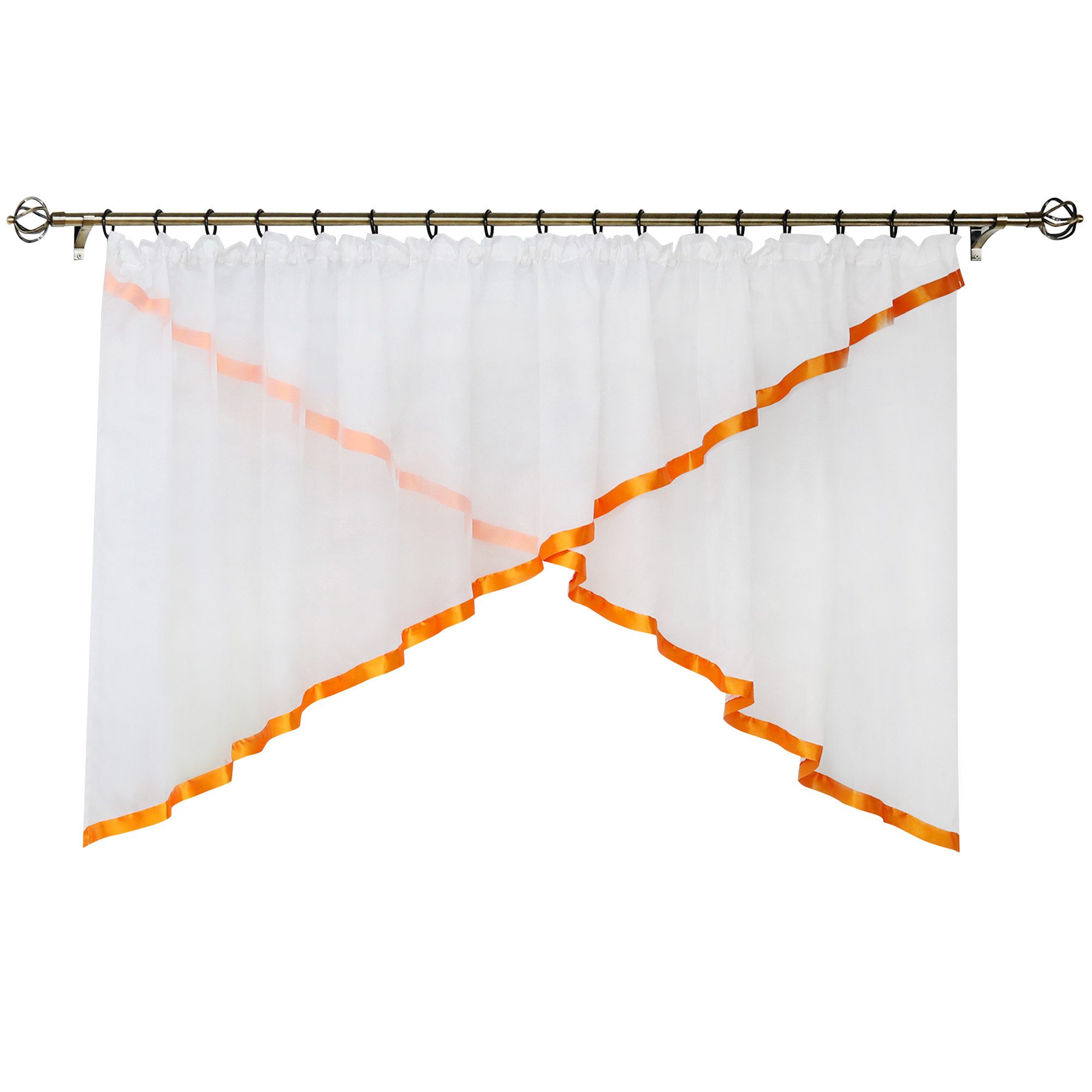 Joyswahl Scheibengardine (2 St), Kräuselband, Store, Küche Bistrogardinen, günstig online kaufen