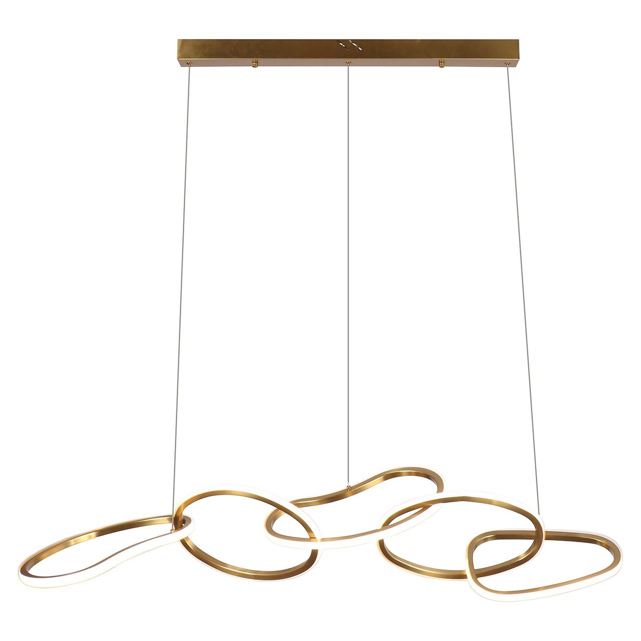 Vintage Kronleuchter Mit 3 Lampen – Retro Hängelampe Im Nordischen Käfig-Design, E27, Weiß