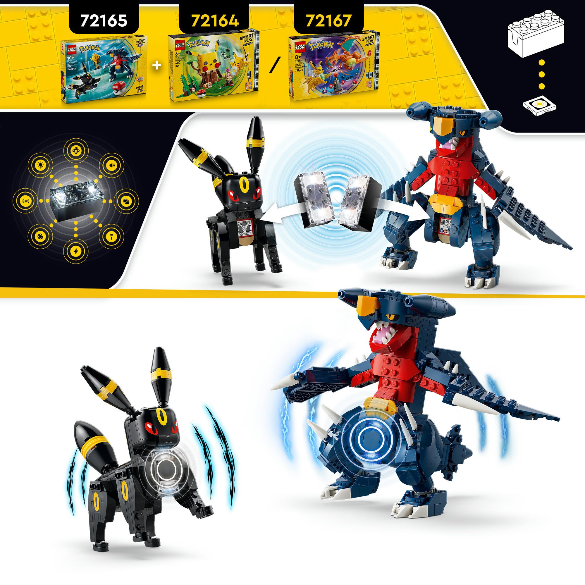 LEGO® SMART Play™ Nachtaras und Knakracks Duell um die (72165) Konstruktionsspielsteine, (831 St), Meisterschaft, LEGO Pokémon, Mit SMART Brick kompatibel (nich – Bild 5 von 5