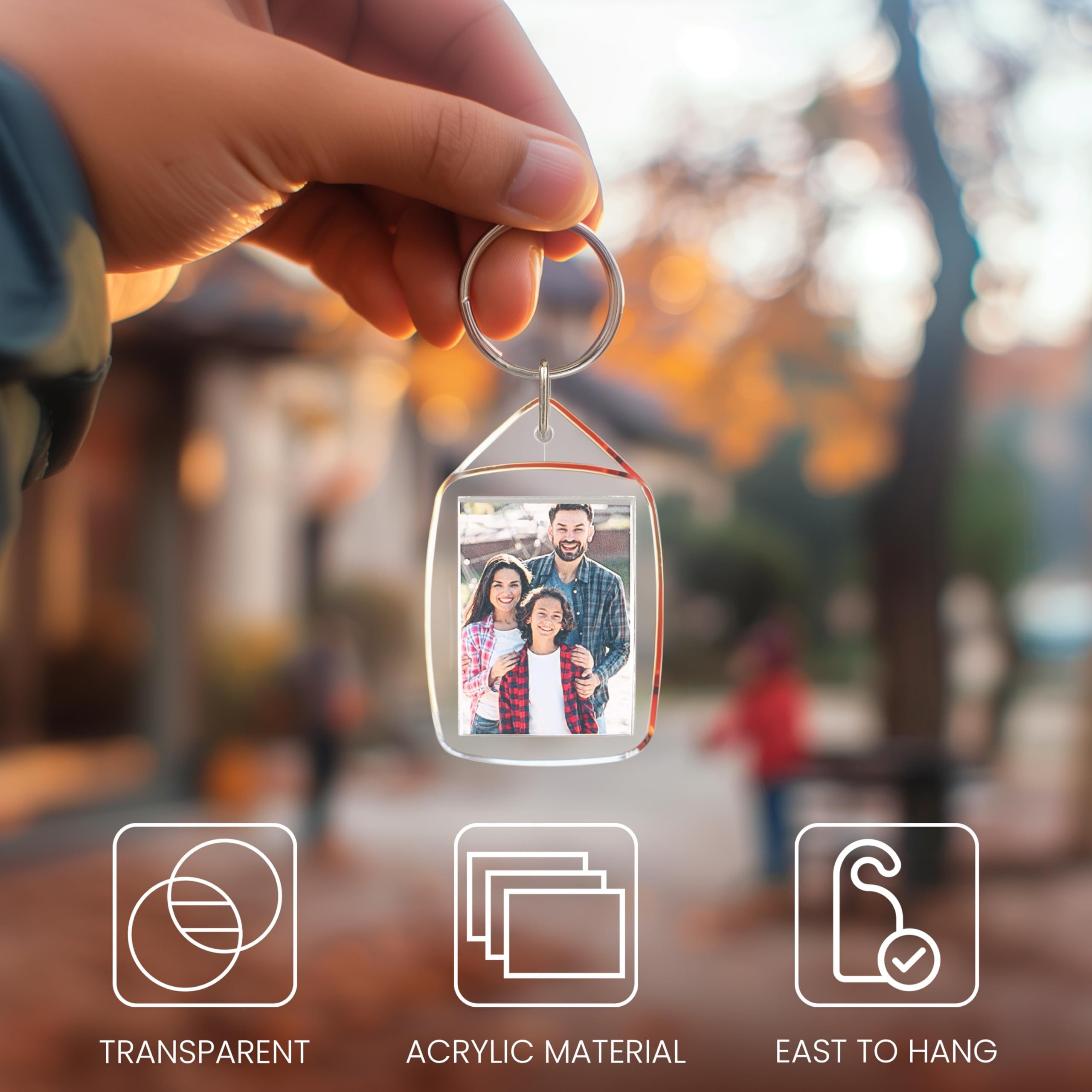 Kurtzy Schlüsselanhänger Personalisierte Foto-Schlüsselanhänger (200 Stück) günstig online kaufen