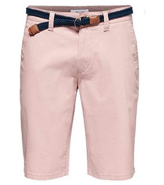 ONLY & SONS Shorts ONLY & SONS Herren Chino-Shorts Freizeit-Hose kurze Hose Will Rosa