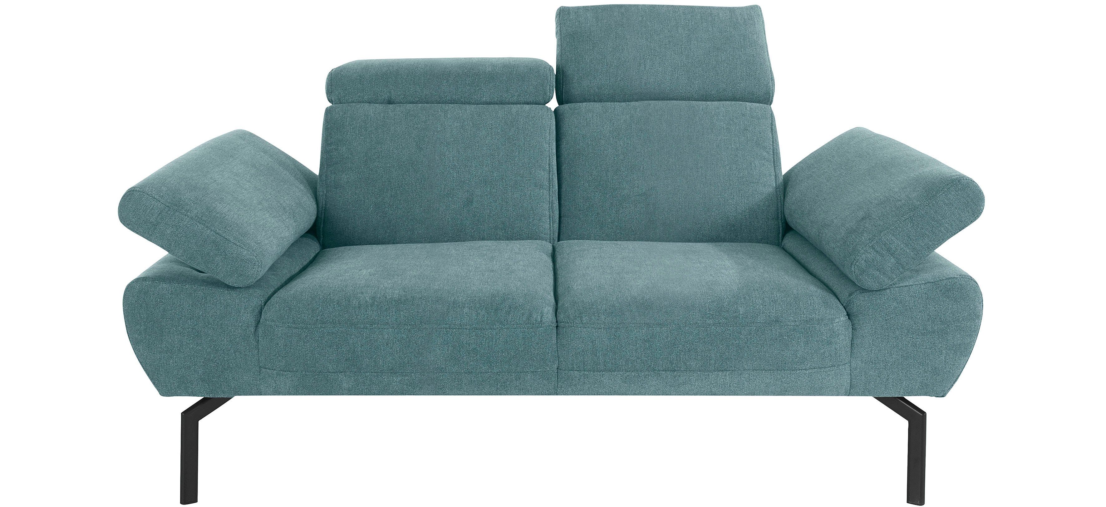 in Style 2-Sitzer Luxus-Microfaser Places Rückenverstellung, wahlweise Luxus, of Trapino Lederoptik mit