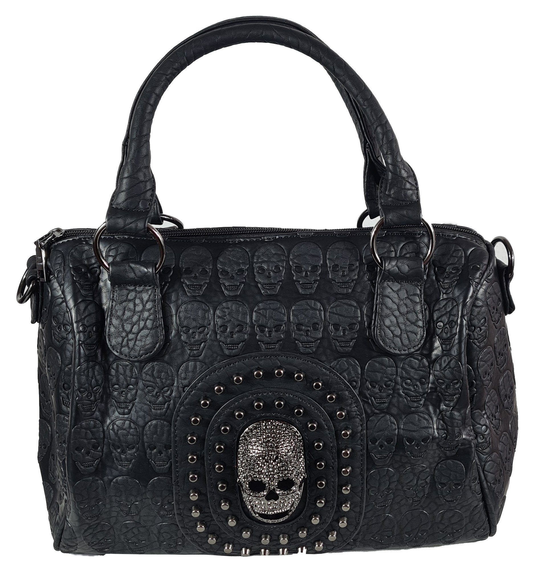 Einkaufszauber Bowlingtasche Handtasche Skull Totenkopf 3D - Bowlingbag, Totenkopf in 3D