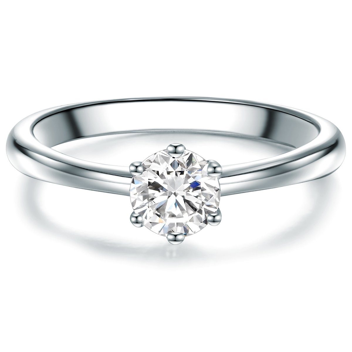 Trilani Silberring Verlobungsring aus 925 Sterling günstig online kaufen