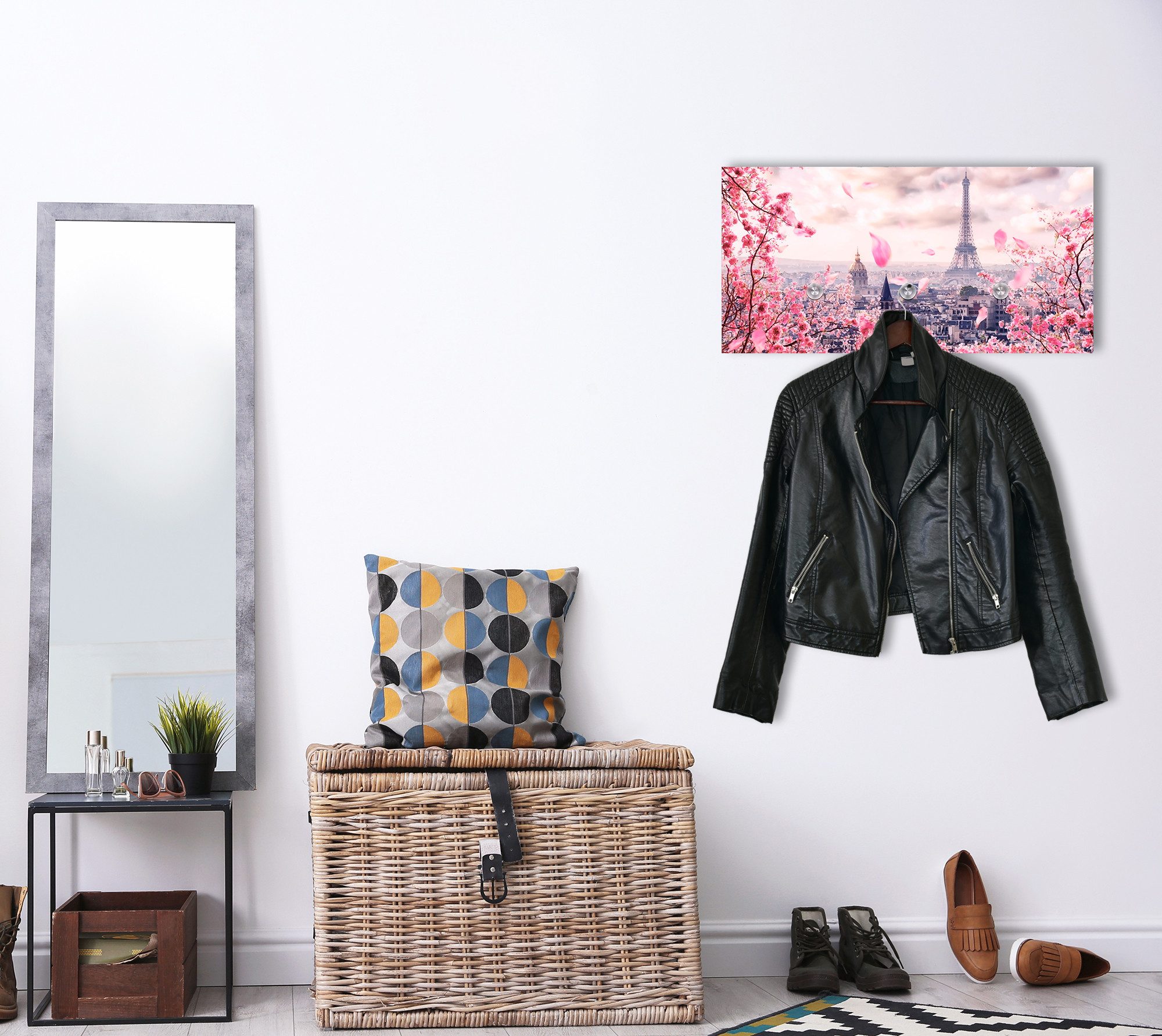 queence Шафиleiste Paris (1 St), inkl. 3 Edelstahlhaken und Aufhängung