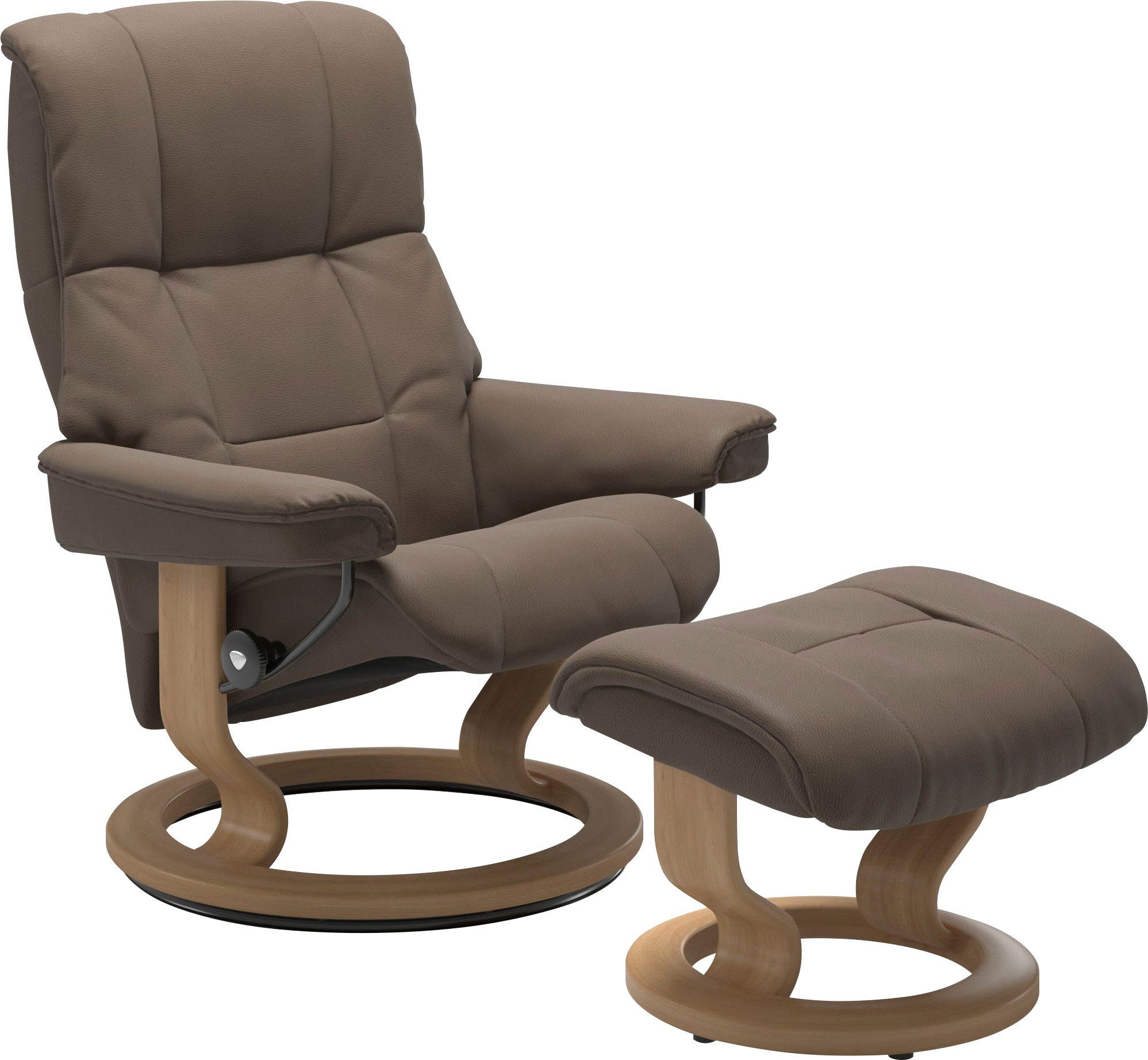 mit Eiche L, M (Set, & mit Base, Gestell Mayfair Classic Relaxsessel Größe Hocker, mit Hocker), Stressless® Relaxsessel S,