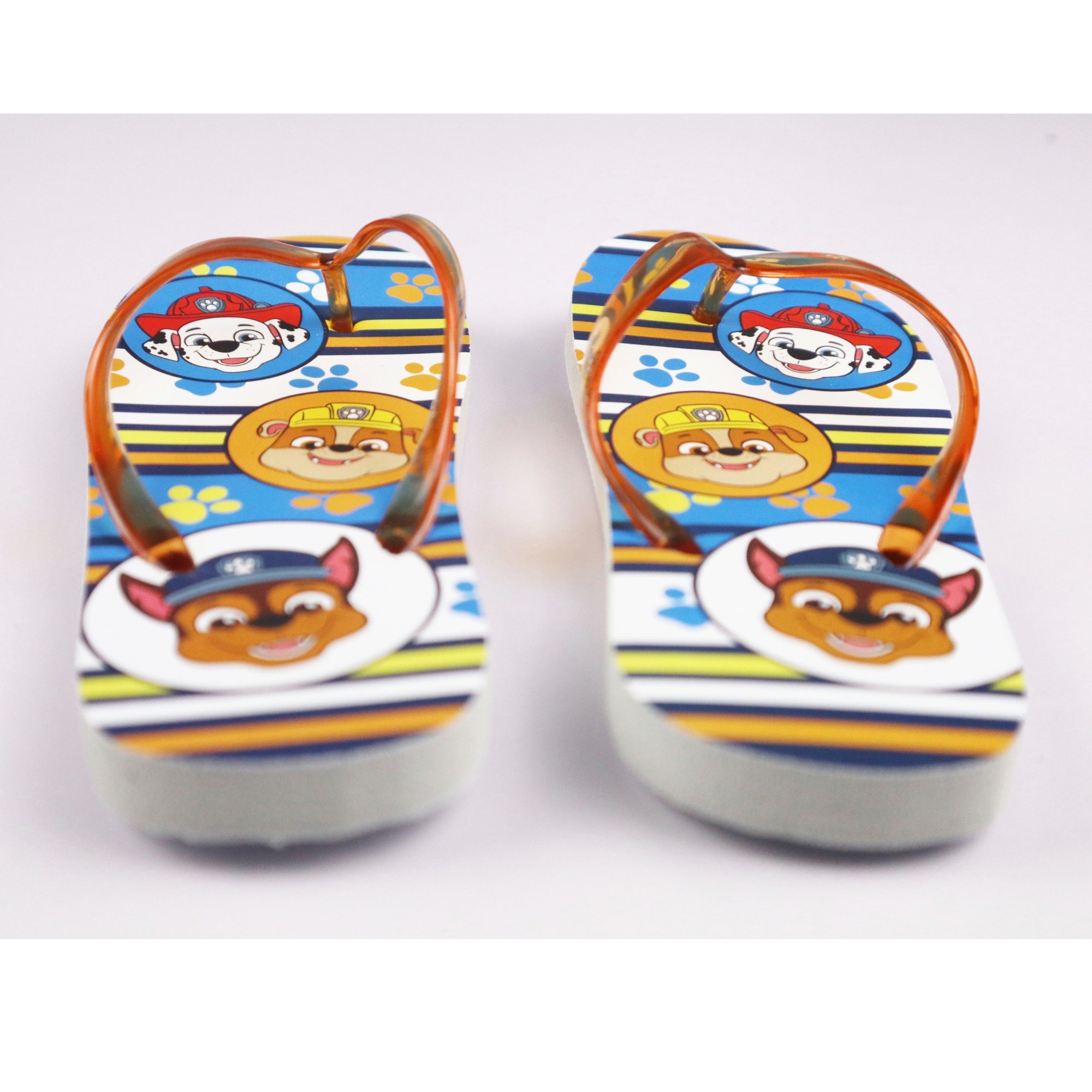 PAW PATROL Paw Patrol Chase Rubble Marshall Kinder jungen Latschen Badezehentrenner Gr. 26 bis 33