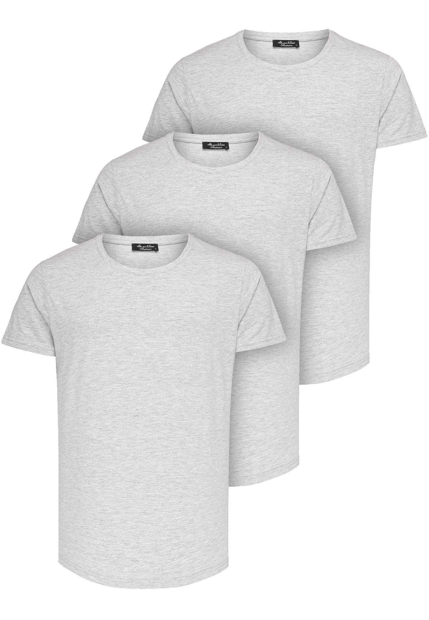 Amaci&Sons T-Shirt 3. TACOMA 3er-Pack T-Shirts günstig online kaufen