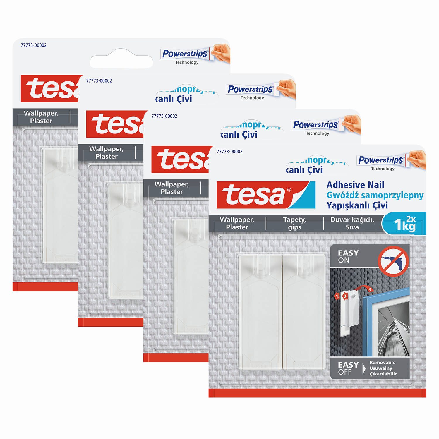 tesa Klebehaken POWERSTRIPS Klebenagel mit max. 1 kg Haltekraft für Bilder, günstig online kaufen